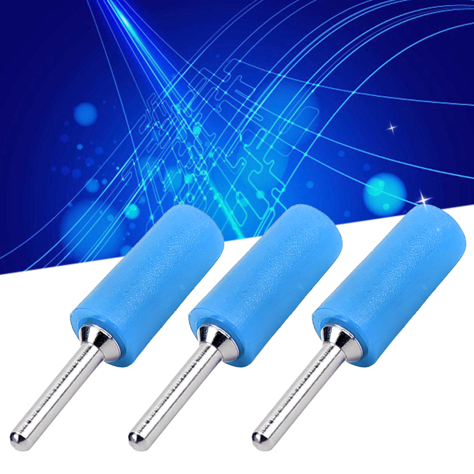 J.10001 2 Mm Bananenstecker Aus Reinem, Vernickeltem Kupfer, 2 Mm Gerader Bananenstecker Mit Stiftanschluss, Kompatibel Mit Innenliegenden Federplattenbuchsen, Verkauft In Packungen Mit 100 Stück (bla