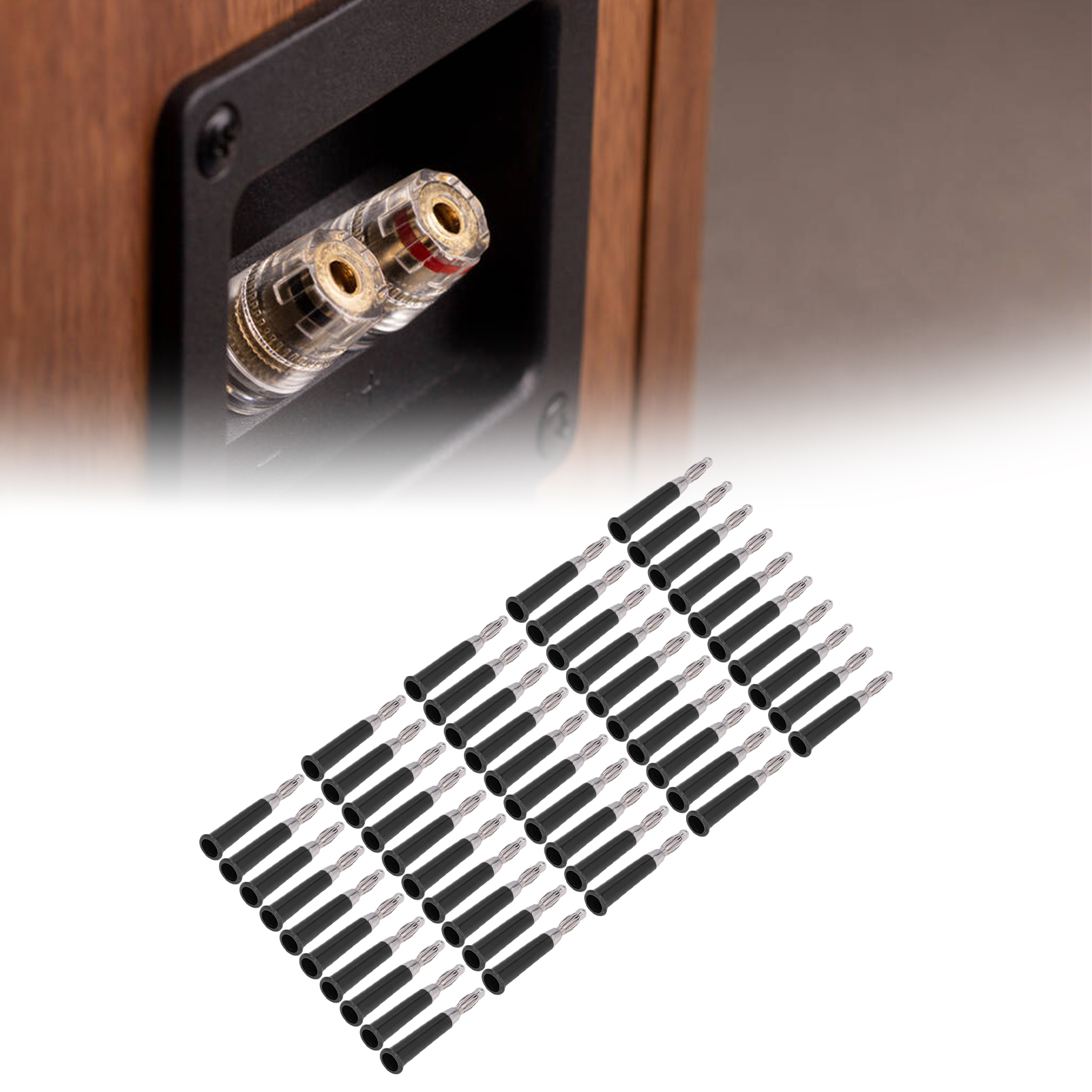 Mm Bananenstecker In Laternenblütenform, Angelötet, 4 Mm Lautsprecher-bananenstecker, Kann Zur Herstellung Von Testkabel-adaptersteckern Verwendet Werden, 10010 Schwarz.