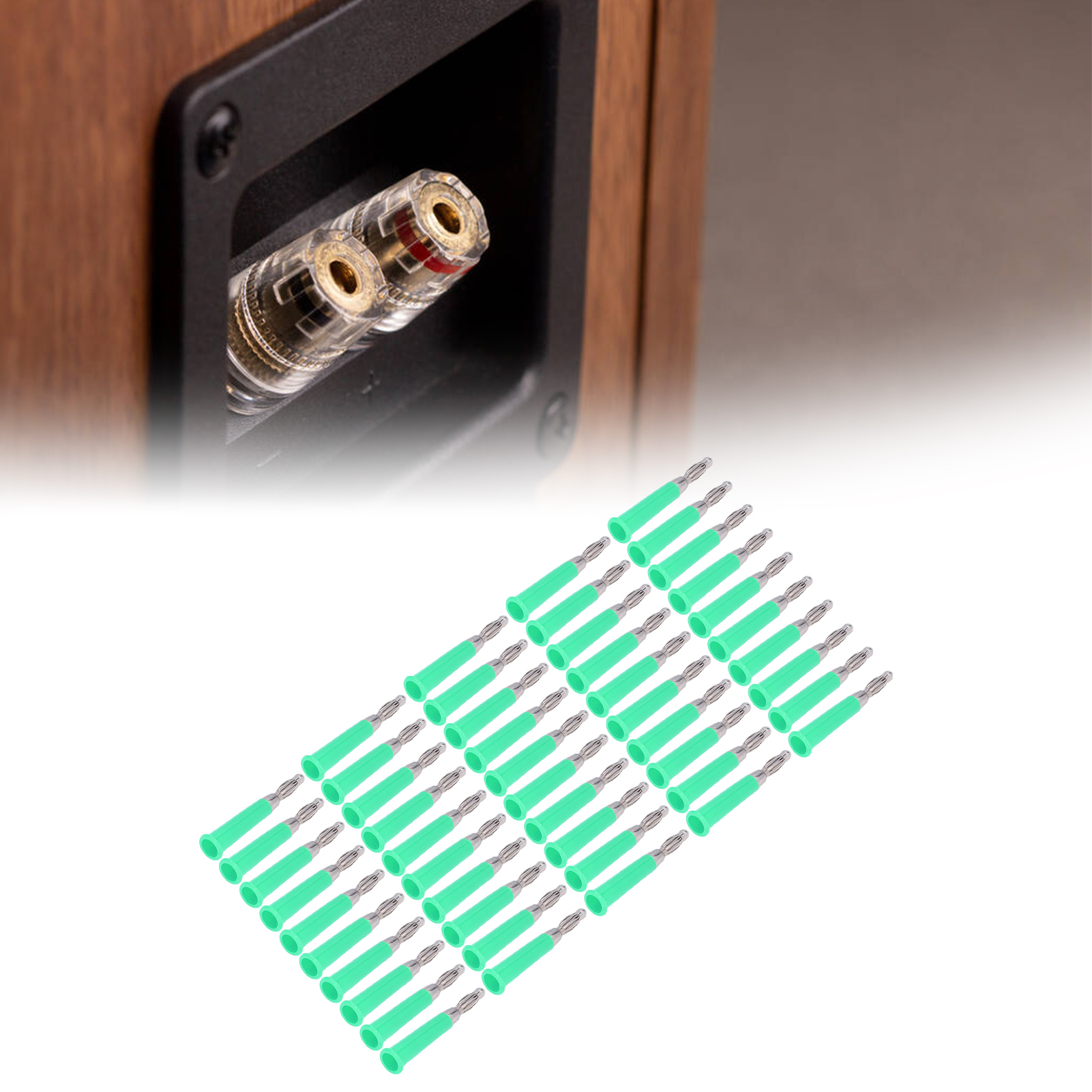 4 Mm Geschweißter, Laternenförmiger Bananenstecker, 4 Mm Lautsprecher-bananenstecker, Kann Zur Herstellung Von Testkabel-adaptersteckern Verwendet Werden, 10010 Grün.