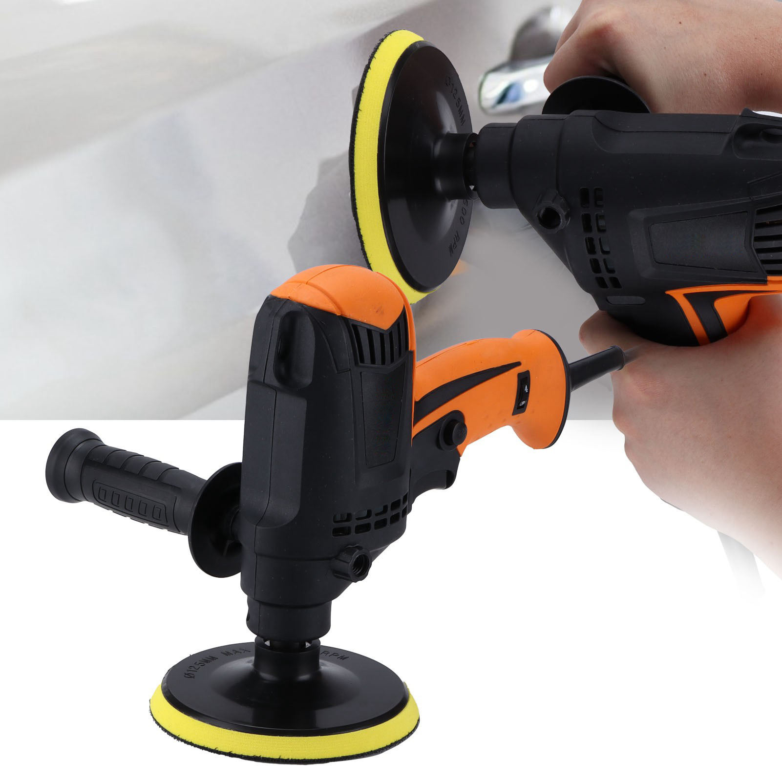 980-w-elektropoliermaschine Für Fahrzeuge, Tragbare Poliermaschine, Stoßdämpfer, Europäischer Standard 220 V