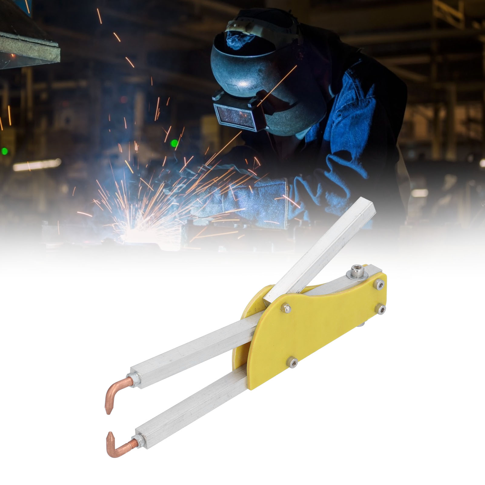 Tragbare Punktschweißmaschine Mit Schweißklemme Zum Schweißen Unregelmäßig Geformter Metallteile