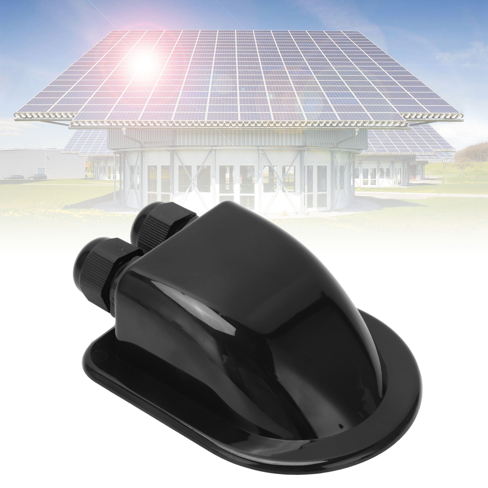 Kabelanschlussdose, Kunststoff-solarmontagehalterung, Ip68-photovoltaik-montagefuß, Schwarz