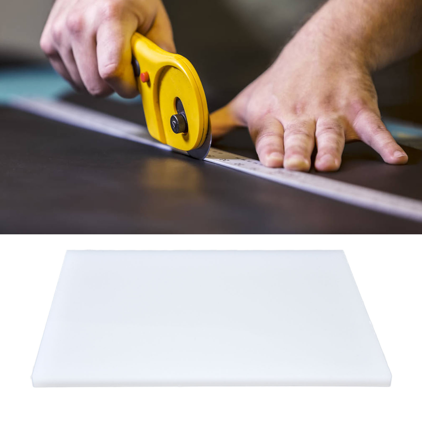 Weiße, Perforierte Kunststoffmatte, Diy-ledermatte, 300 X 200 X 15 Mm