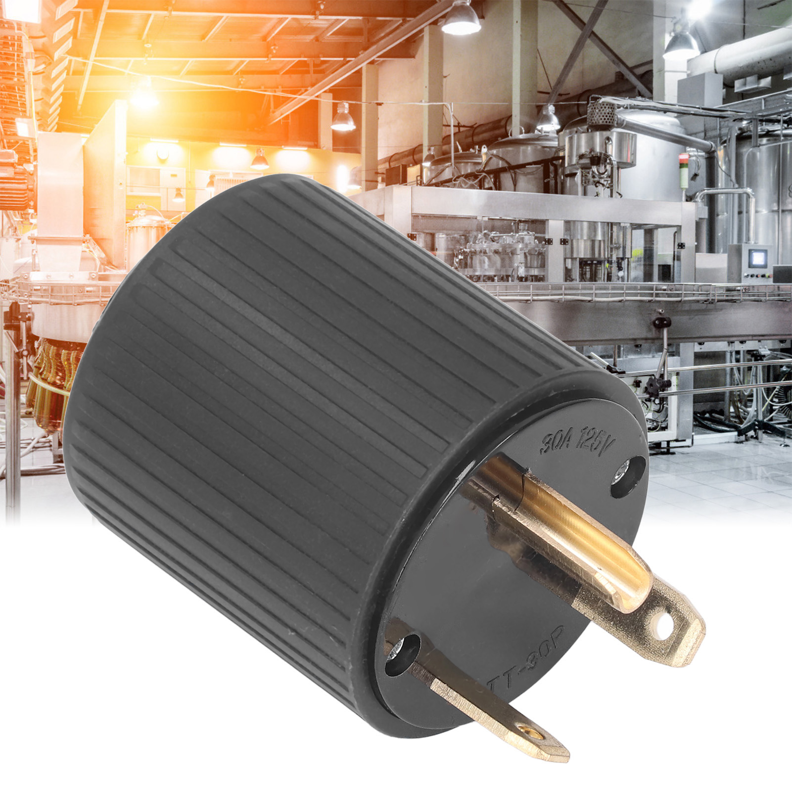 Amerikanischer Industrieadapter Mit Tt-30p-stecker, L5-30p Auf Wohnmobilstecker, 30 A, 125 V