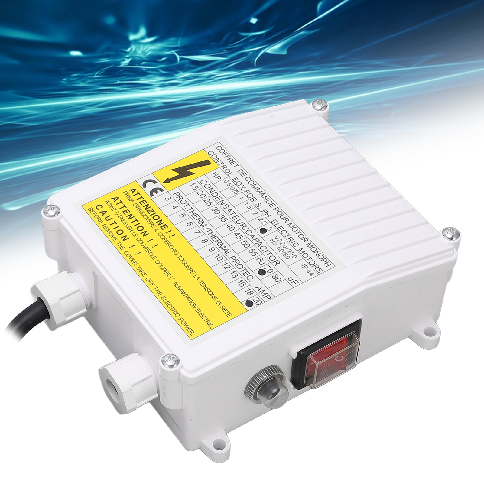 Edelstahl-tauchpumpe Für Tiefbrunnen, Externer Schaltkasten, Hauswasserpumpe, Förderpumpe, Kondensator, Zubehör, Schaltkasten, 2200 W, Europäischer Standard, 220 V