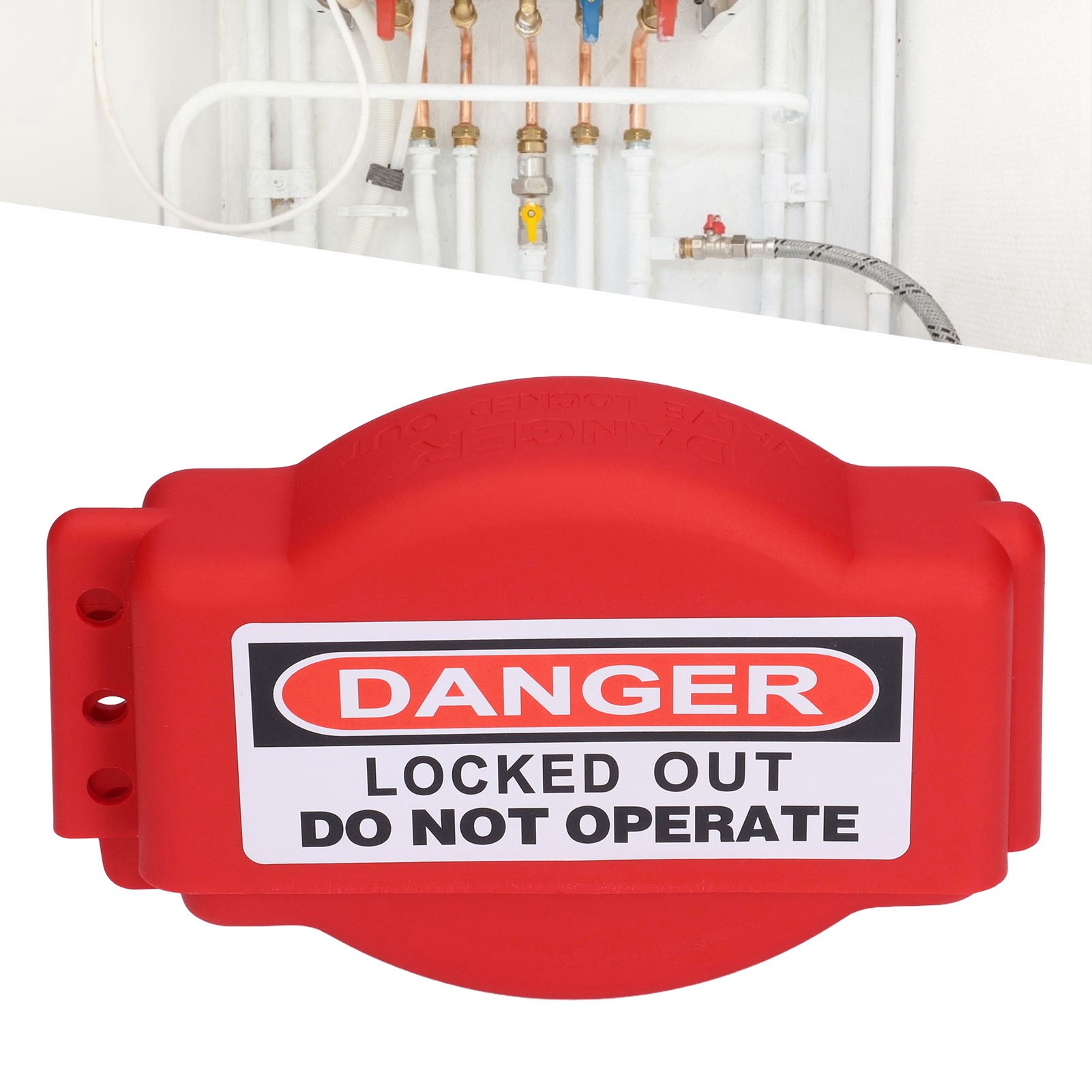 Verstellbares Fallventil, Absperrventil, Handradventil, Stoppsperre, Beschriftung, Industrielle Sicherheitsverriegelung Agv-01