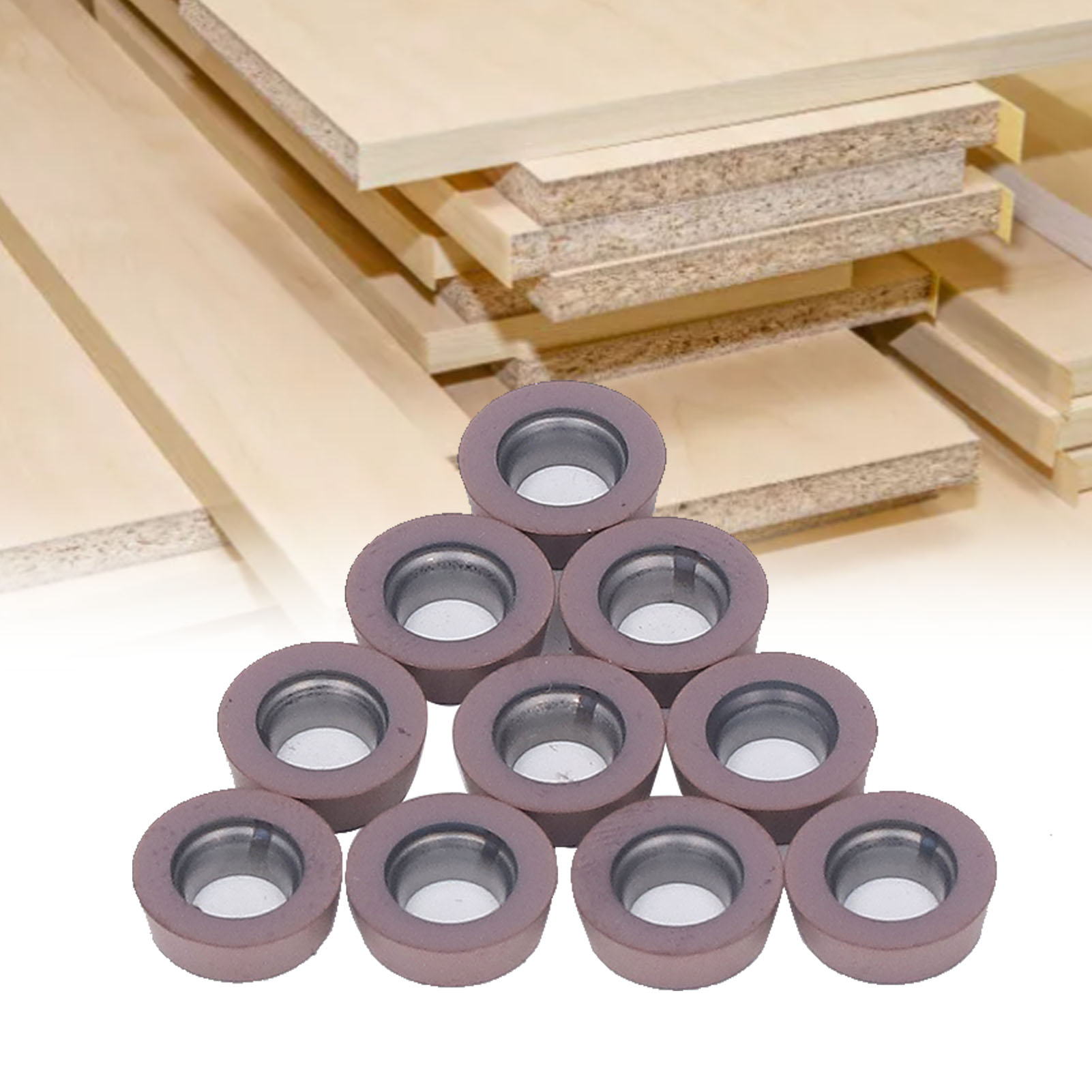 10 Rpmw1003moe-p Cnc-wendeschneidplatten, Bronzefarbene Hartmetall-fräs- Und Dreheinsätze