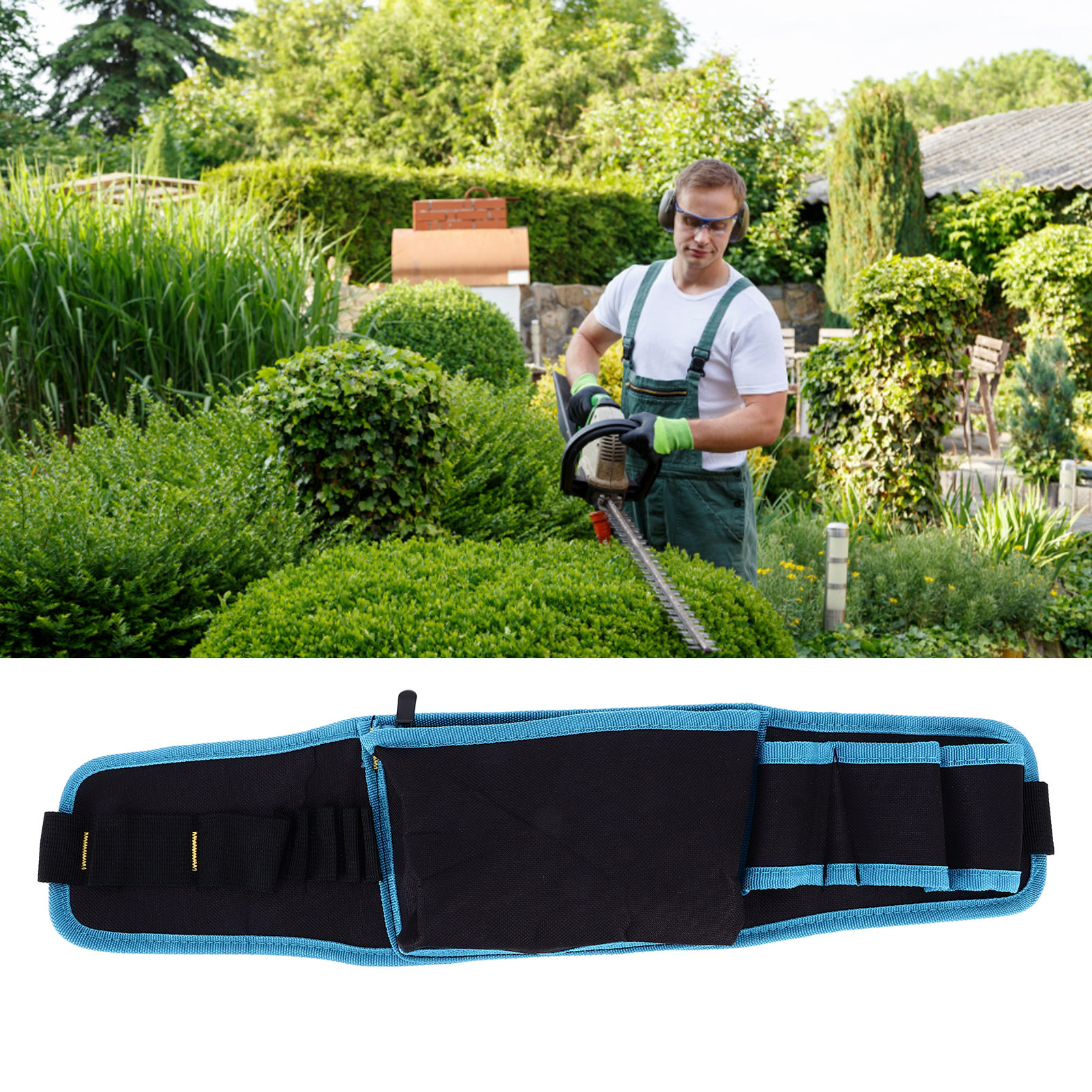 Werkzeugtasche Aus Oxford-gewebe, Multifunktionale Hüfttasche, Wasserdichte Und Abriebfeste Hüfttasche/schultertasche Für Elektriker.