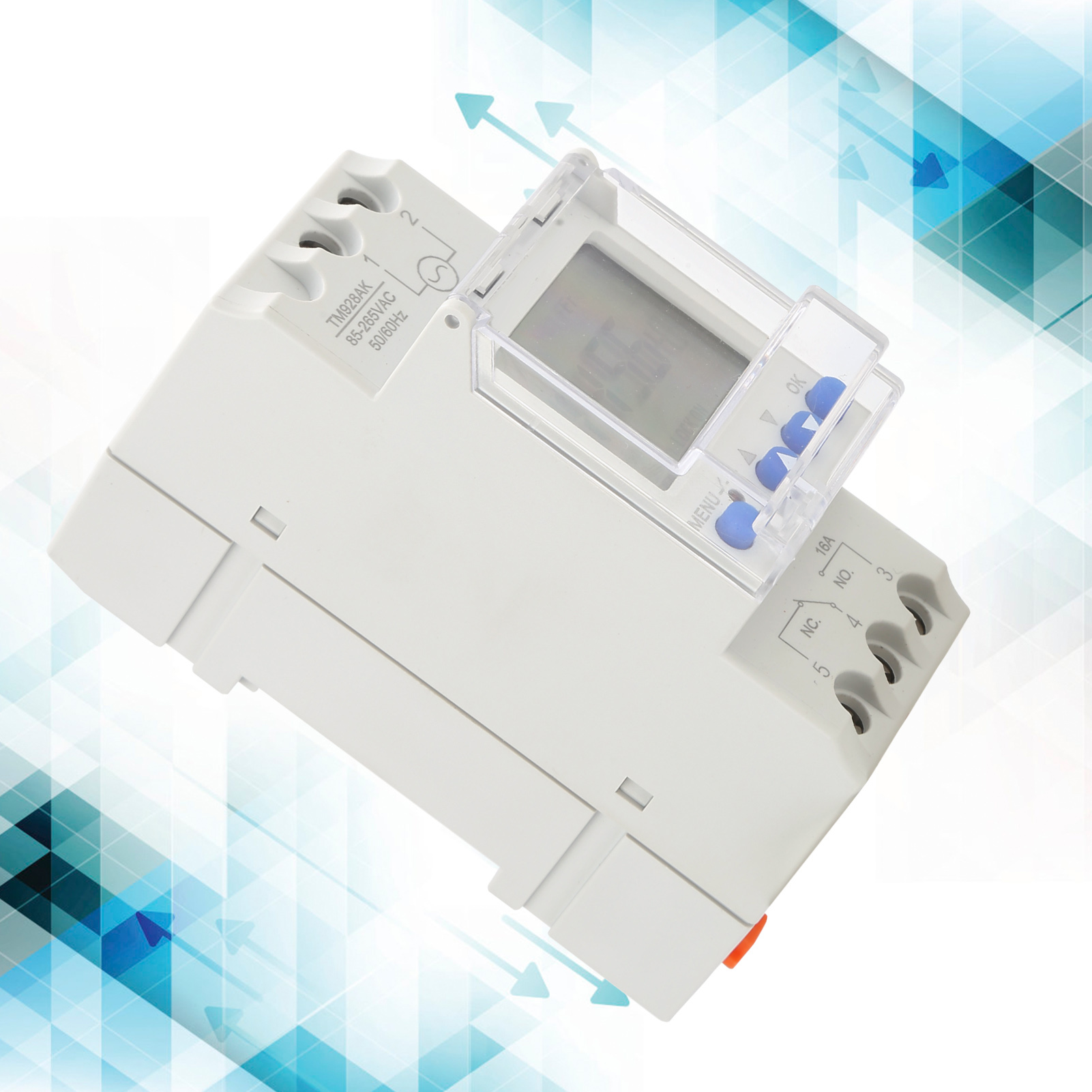 Großformatiges Smart-display Tm928ak Mit Austauschbarer Batterie, Timer Und Hintergrundbeleuchtung, 85–265 V, 16 A