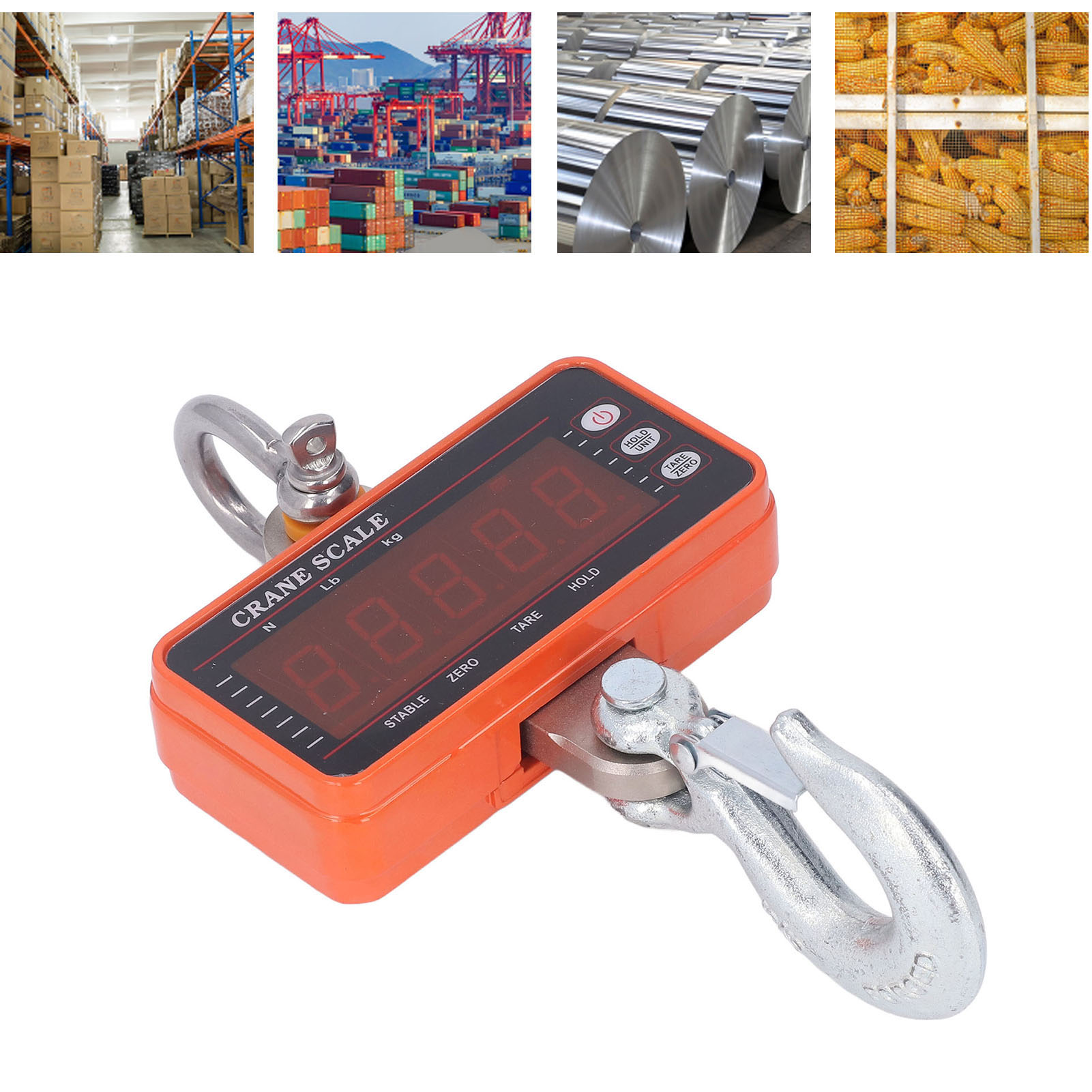 Industrielle Elektronische Kranwaage, Fünfstellige Led-digitalanzeige, Fernbedienung, 500 Kg/200 G