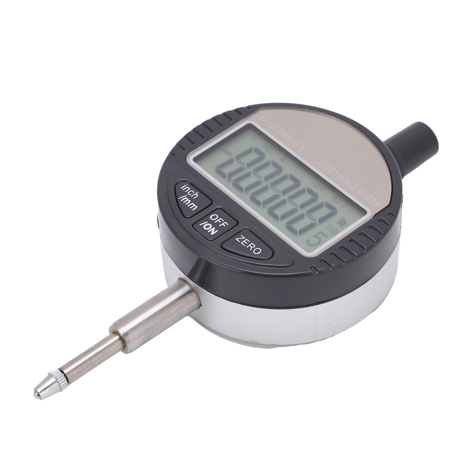 Hochpräzise Elektronische Digitale Messuhr Mit 0,001 Mm Anzeige, Messbereich 0 Bis 12,7 Mm.