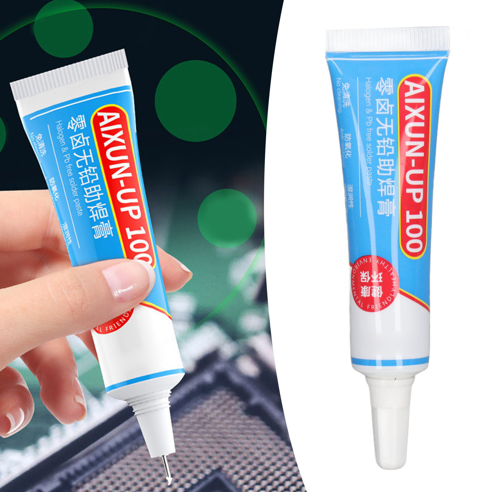 Axiomtek Up100 Bleifreie, Umweltfreundliche Lötpaste, Keine Reinigung Erforderlich, Reparierbar (auf Kolophoniumbasis)