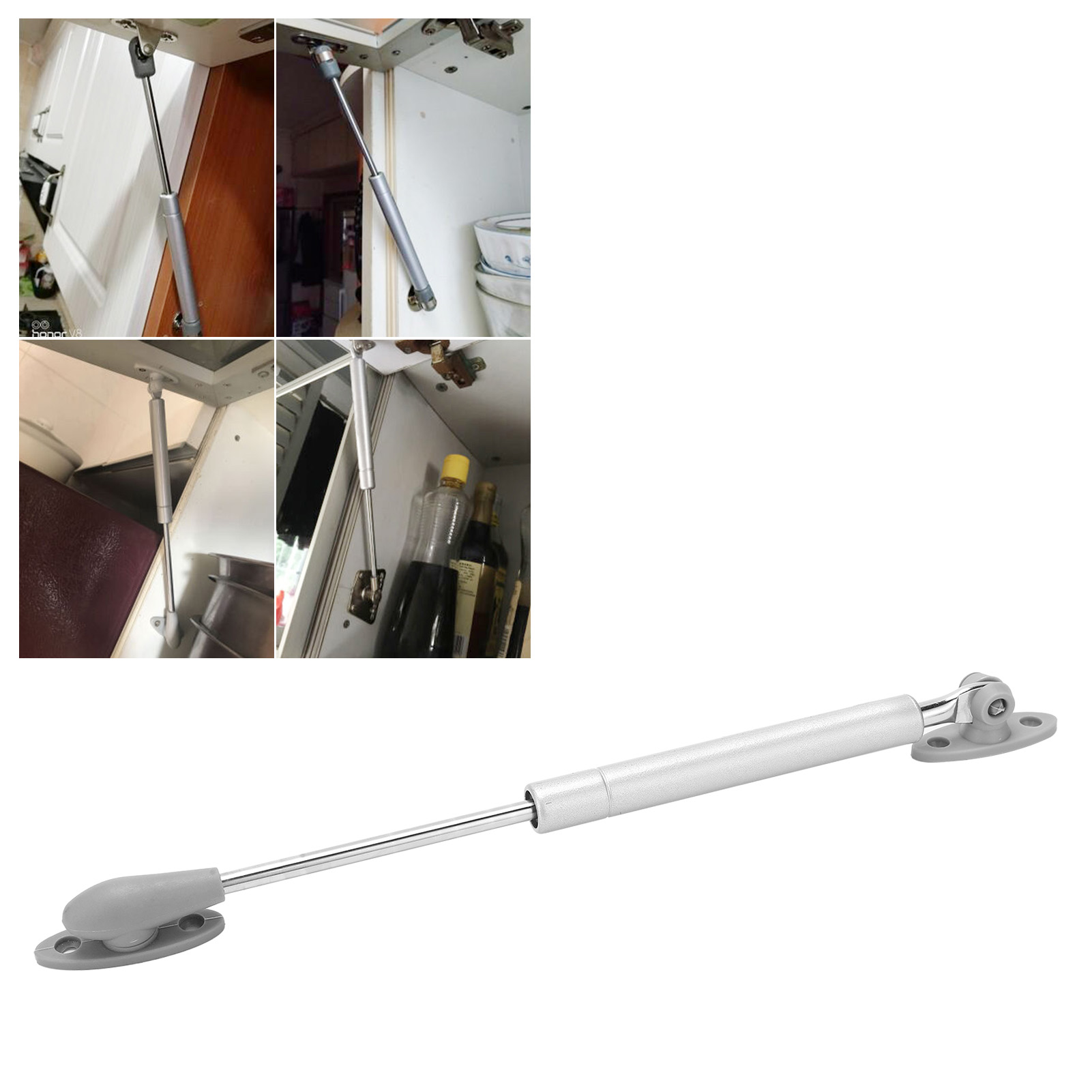 Multifunktionale Gashydraulische Stange Zql2509015 Mit Langsamer Öffnung Und Abwärtsneigung, Mit Ogiveförmigem Anschlussstück, 100 N.