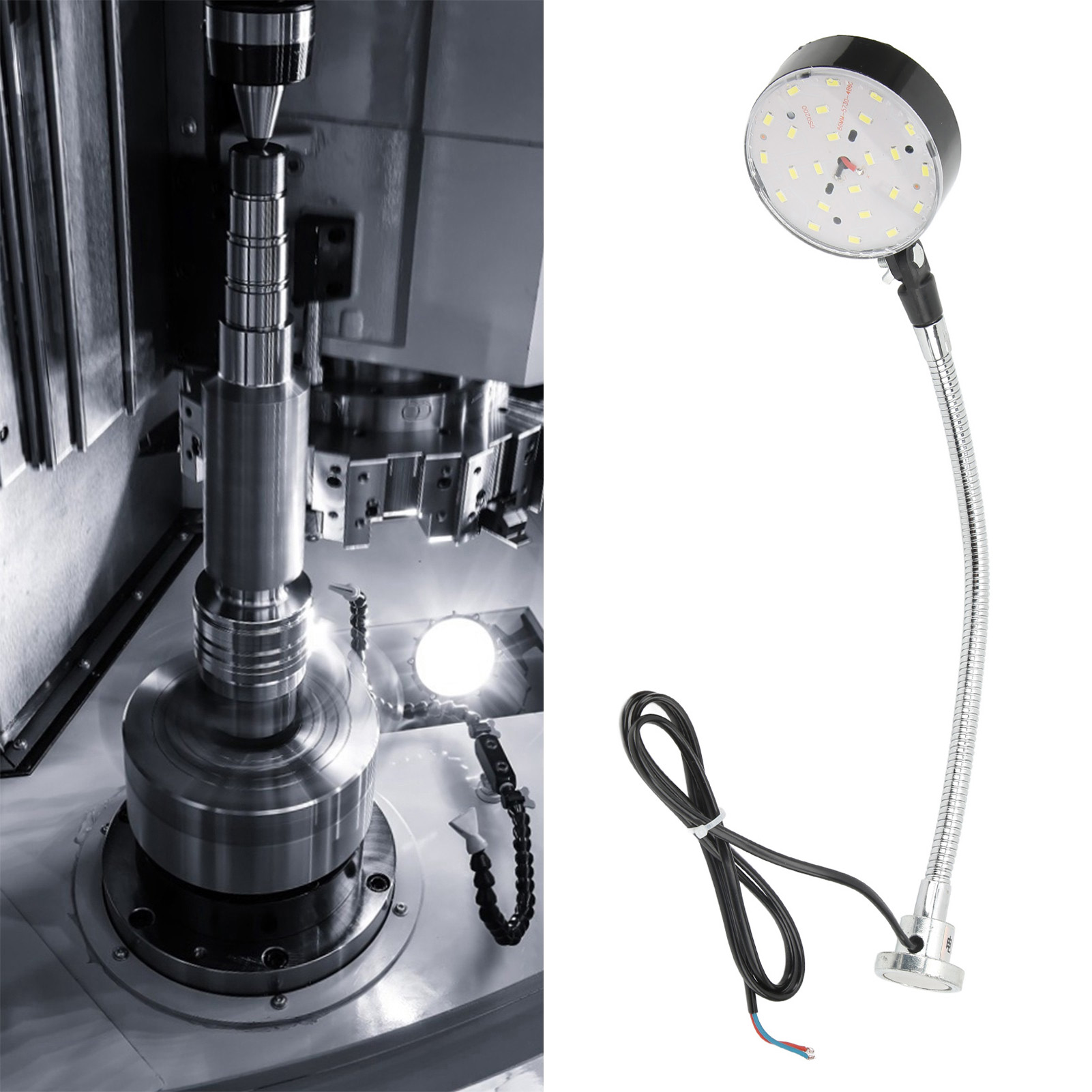 Hochwertige Led-arbeitsleuchte Mit Magnetfuß, Fest Installierte Led-arbeitsleuchte Für Werkzeugmaschinen Mit Magnetfuß, 24 V Dc