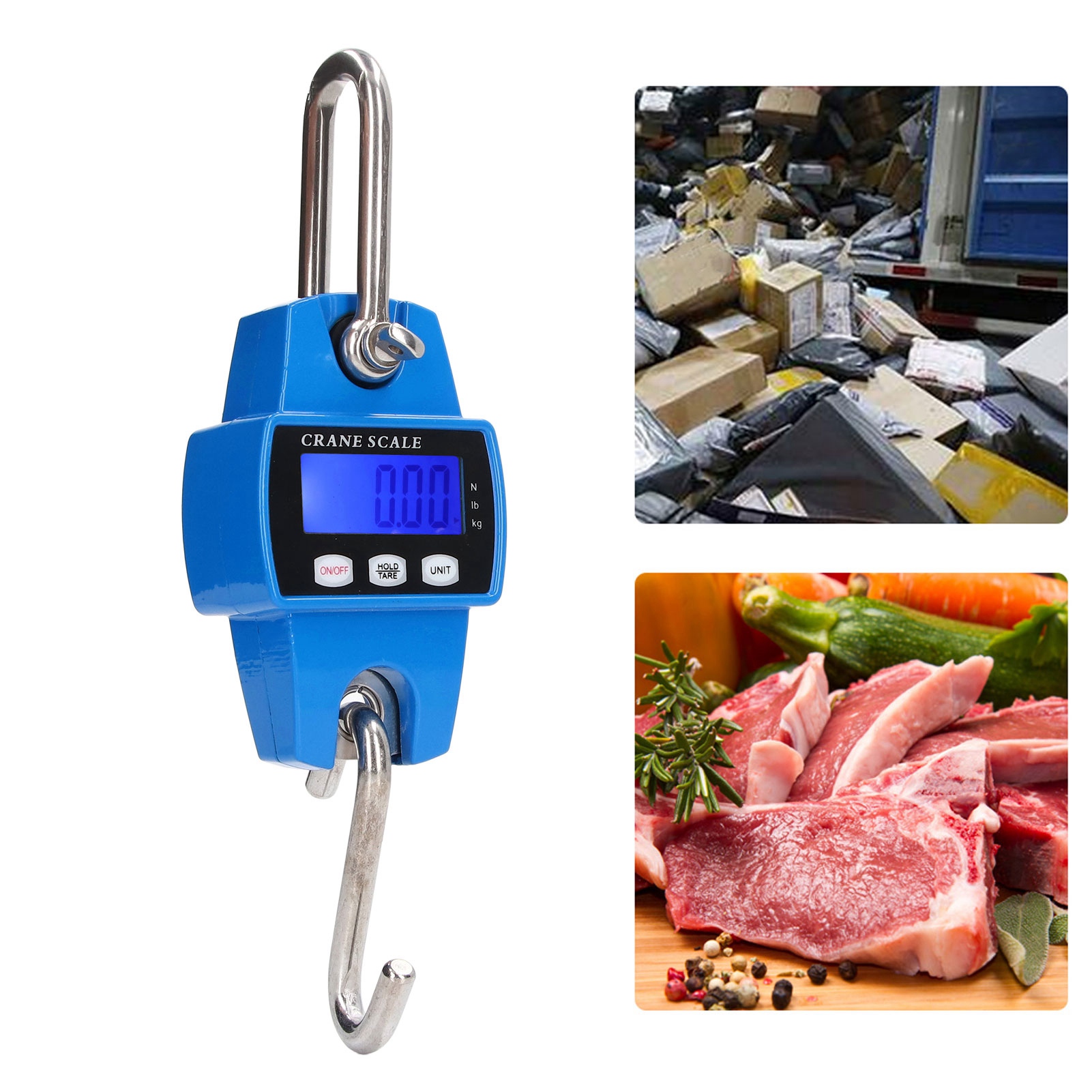Mncs-m Tragbare Elektronische Waage Für Industriekrane, 300 Kg/300 G, Blau