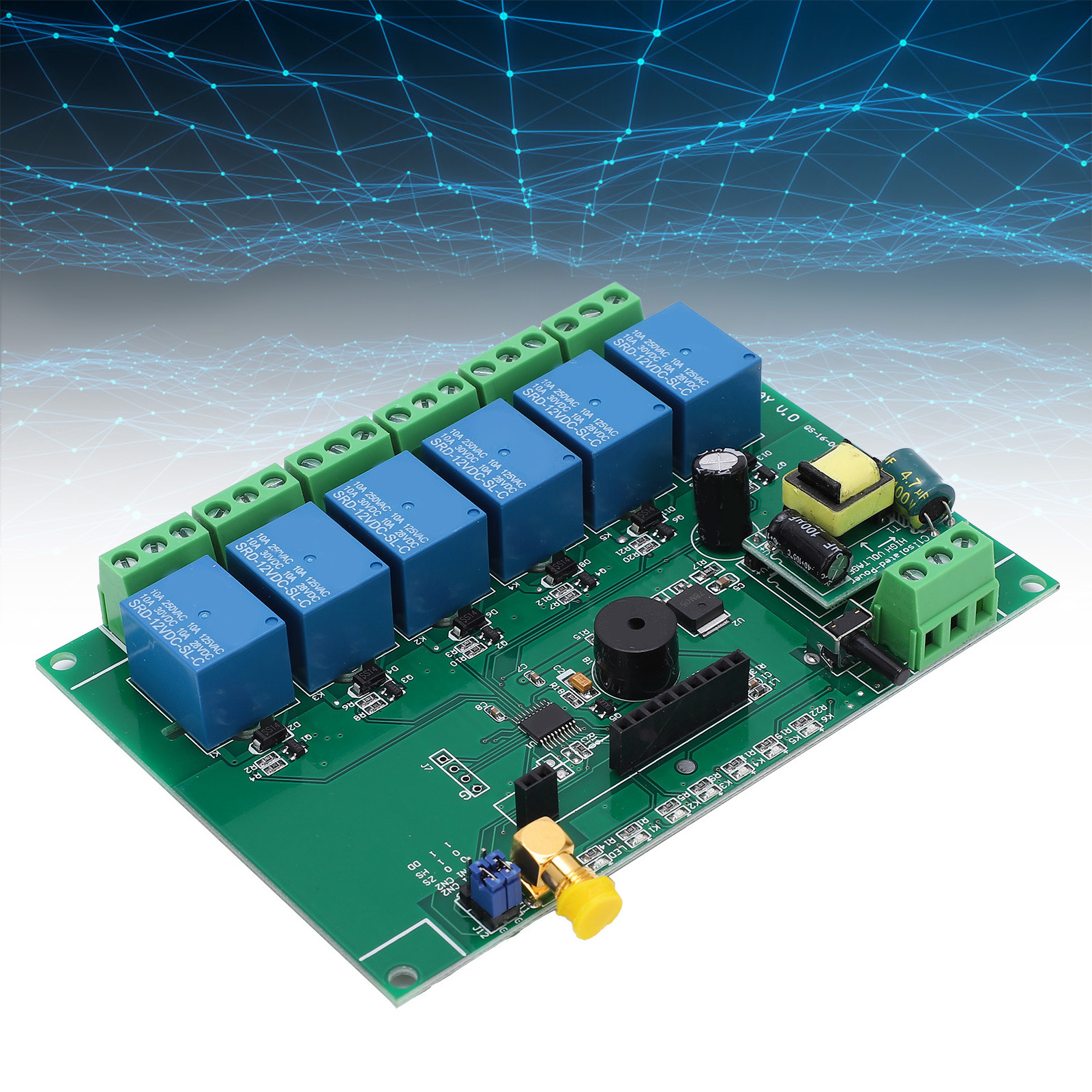 110-240v Relaismodul, 6-kanal-rf-relaisplatine Mit Fernsteuerschalter