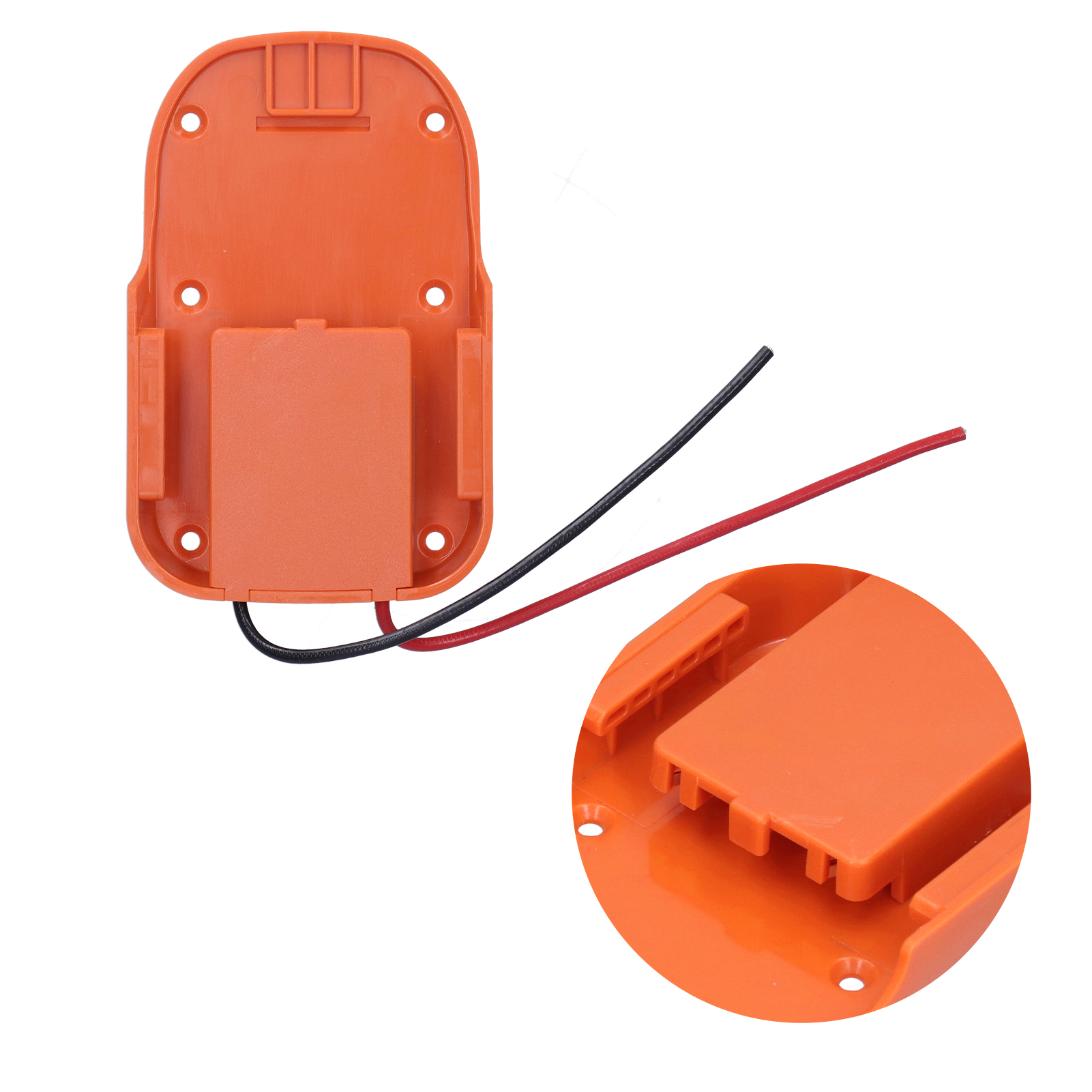 Der Batterieadapter Mit Befestigungslöchern Ist Kompatibel Mit Richie 18v Und Aeg 18v Stromanschlüssen.