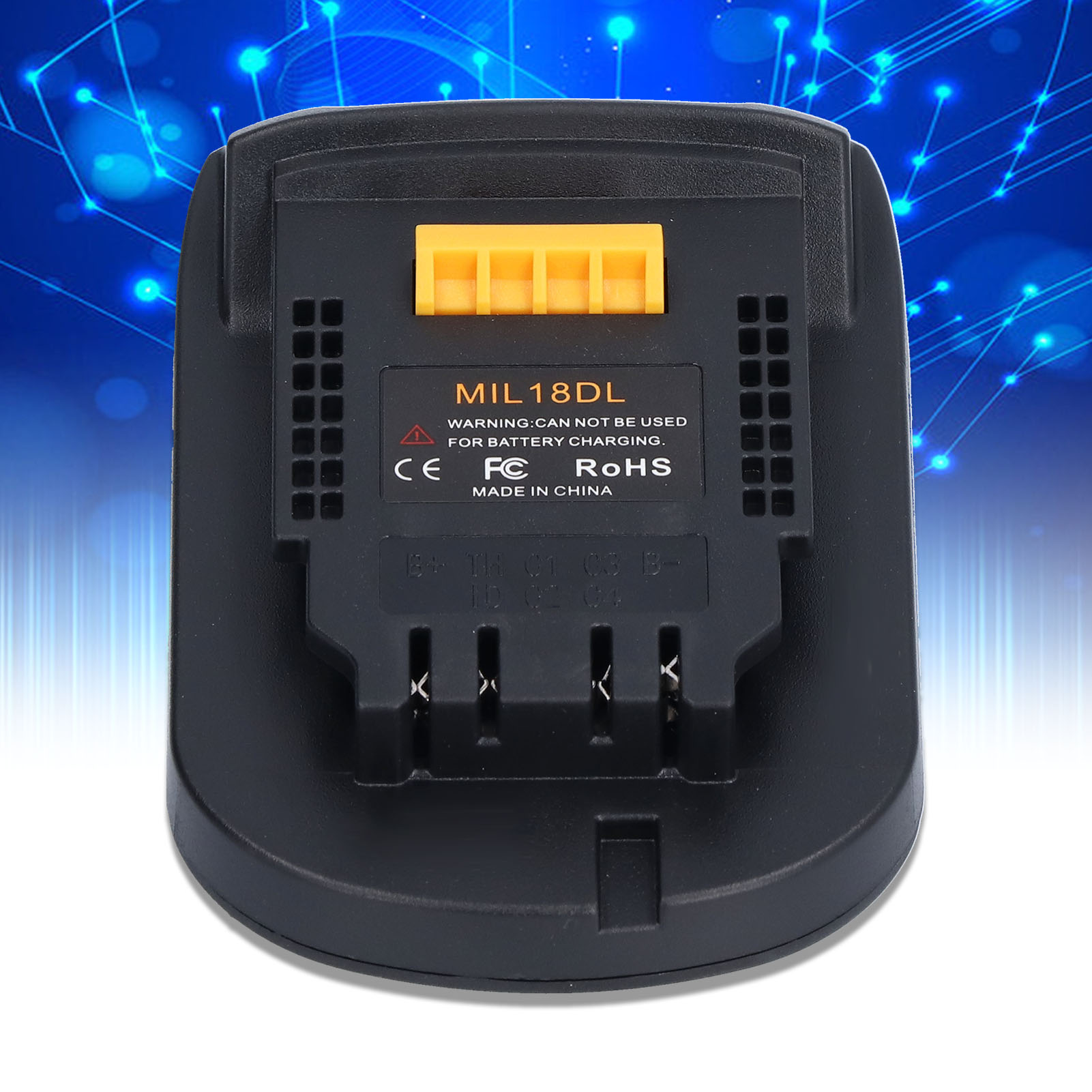 Mil18dl Akkuadapter Für Milwaukee 18v Elektrowerkzeuge An Dewalt Lithium-ionen-werkzeuge