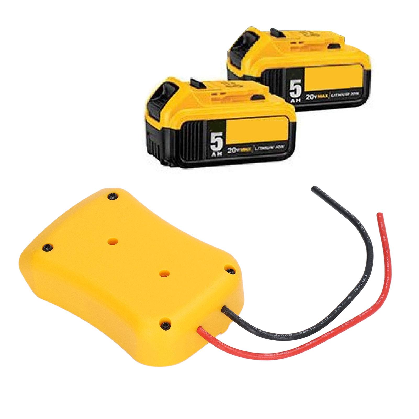 Power Wheels Akkuadapter Für Dewalt 20v Max Akkus, Stromanschluss Für 18v Akkuadapter, 12-gauge-robotik