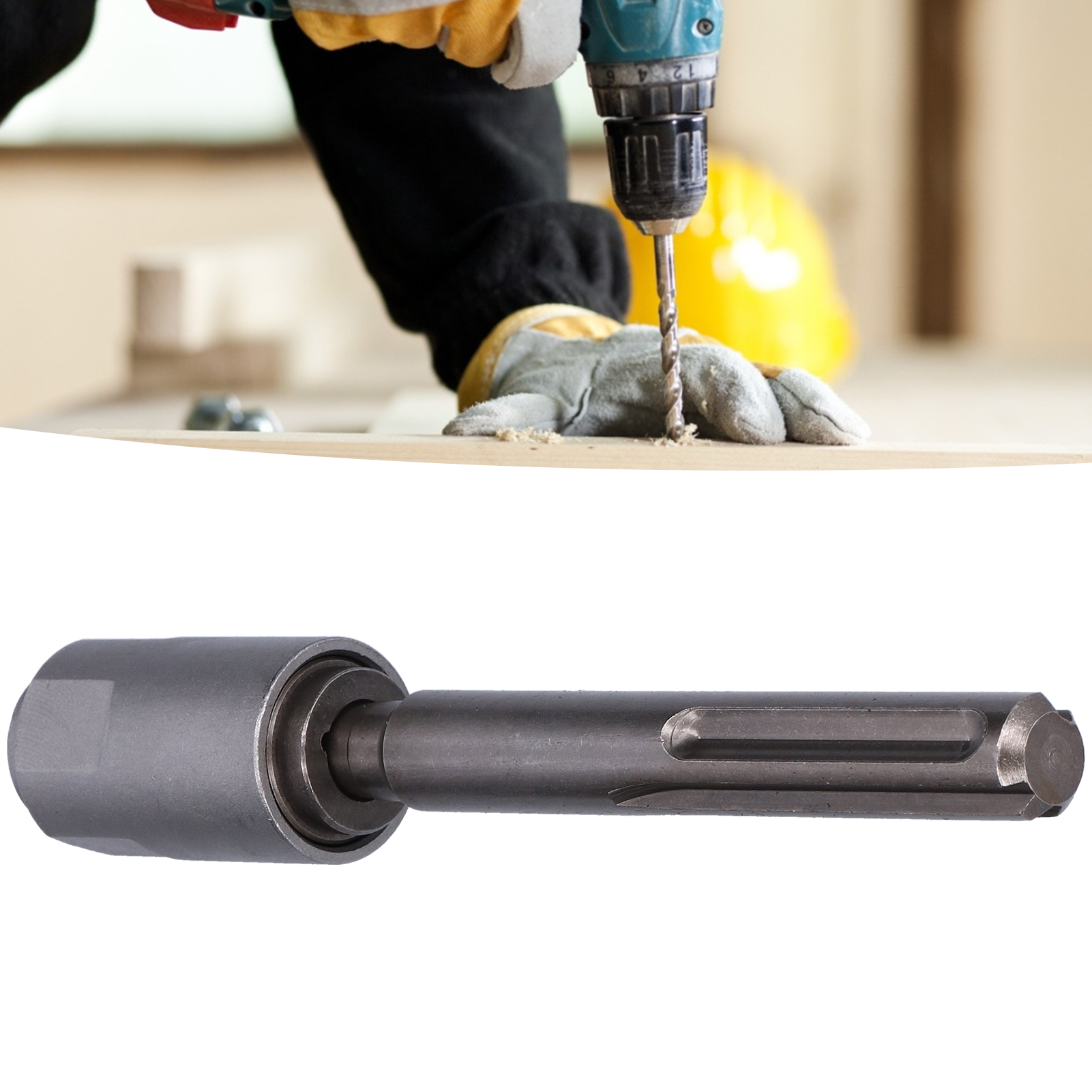 Sechskantadapter Von Sds-max Auf Sds-plus Mit Rundem Griff.