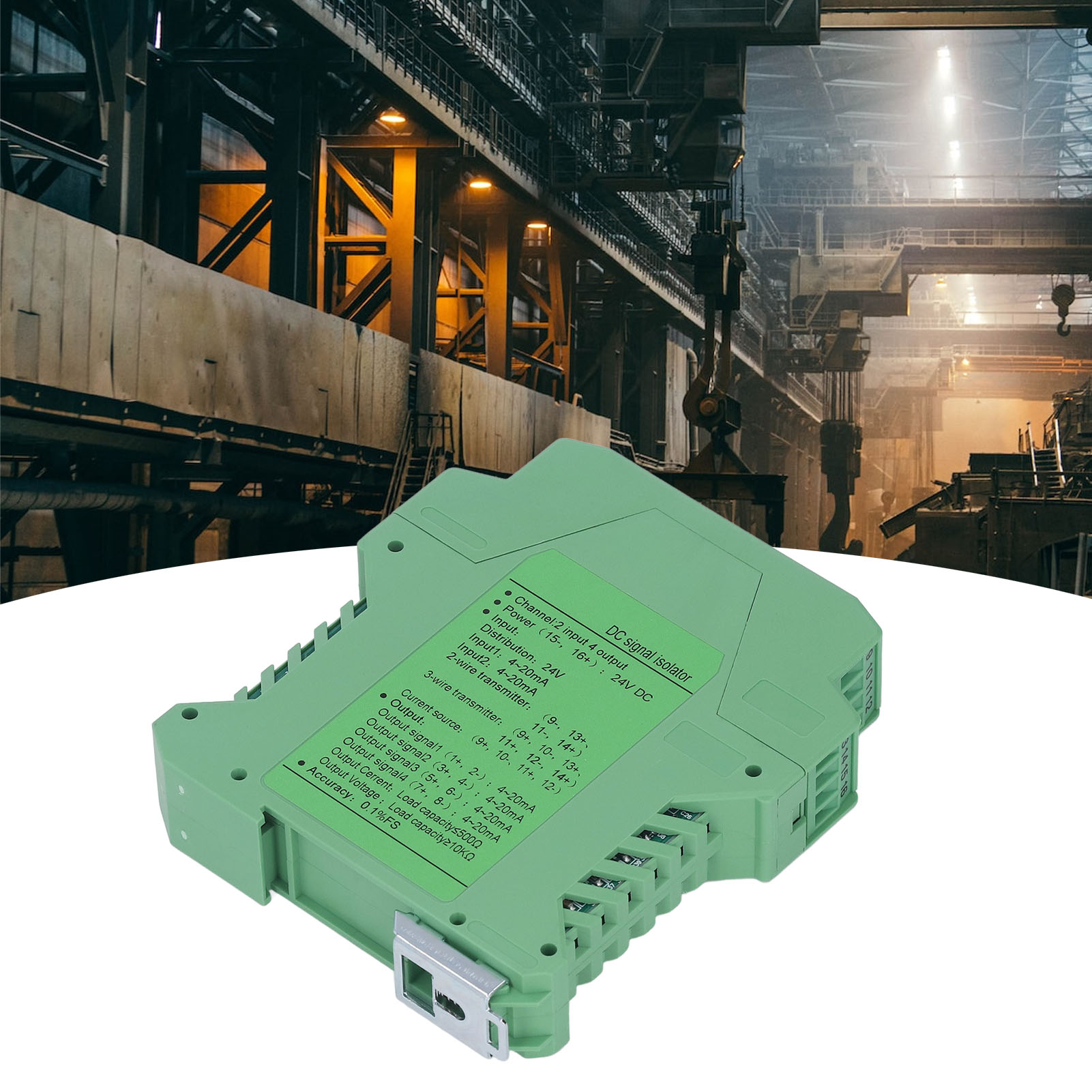 24v Dc Signalisolator Für Strom- Und Spannungstransmitter, Sps-erkennung, Zwei Eingänge Und Vier Ausgänge, 0-10v.