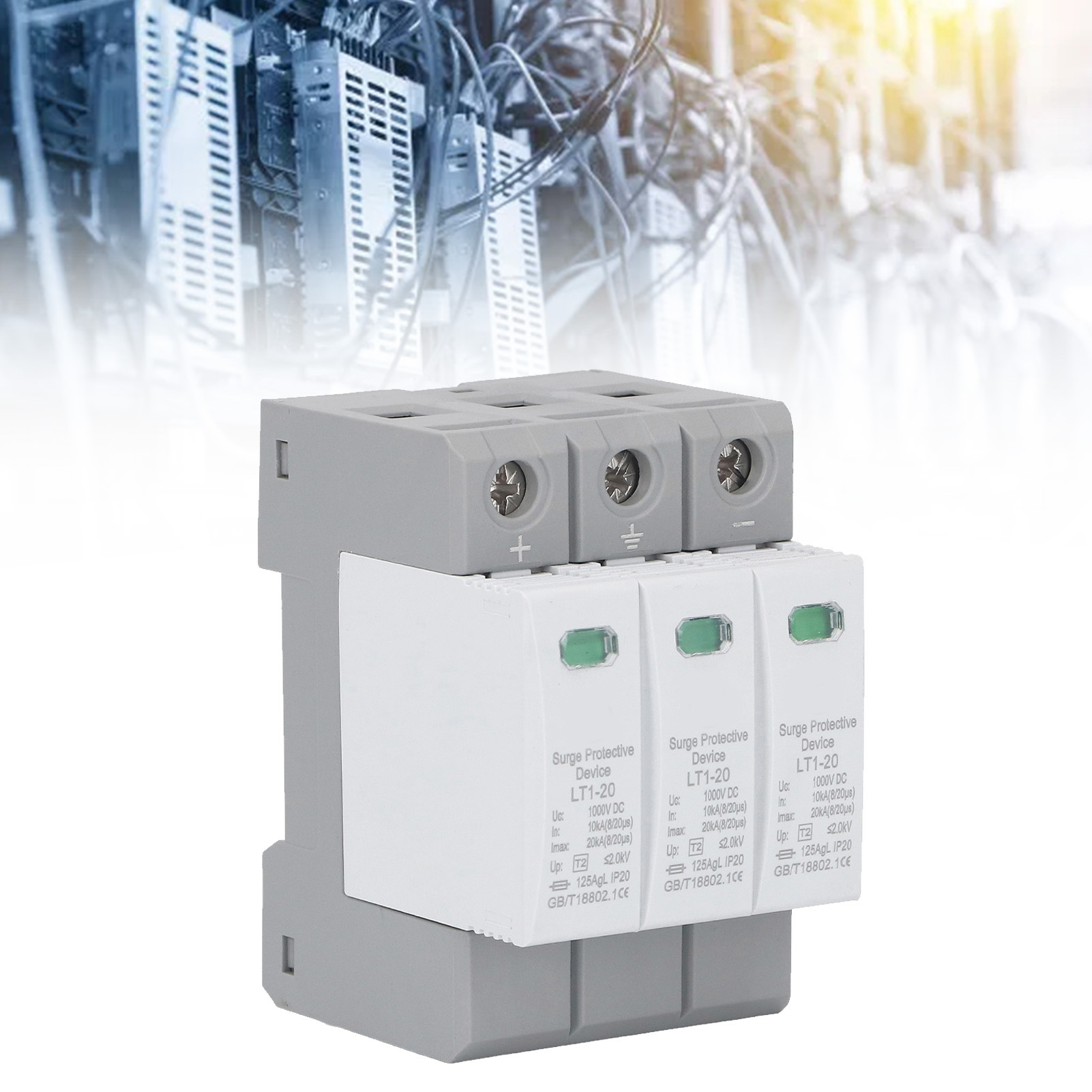 Dc Lt1-20 1000v 10ka-20ka/3p Photovoltaik-überspannungsableiter