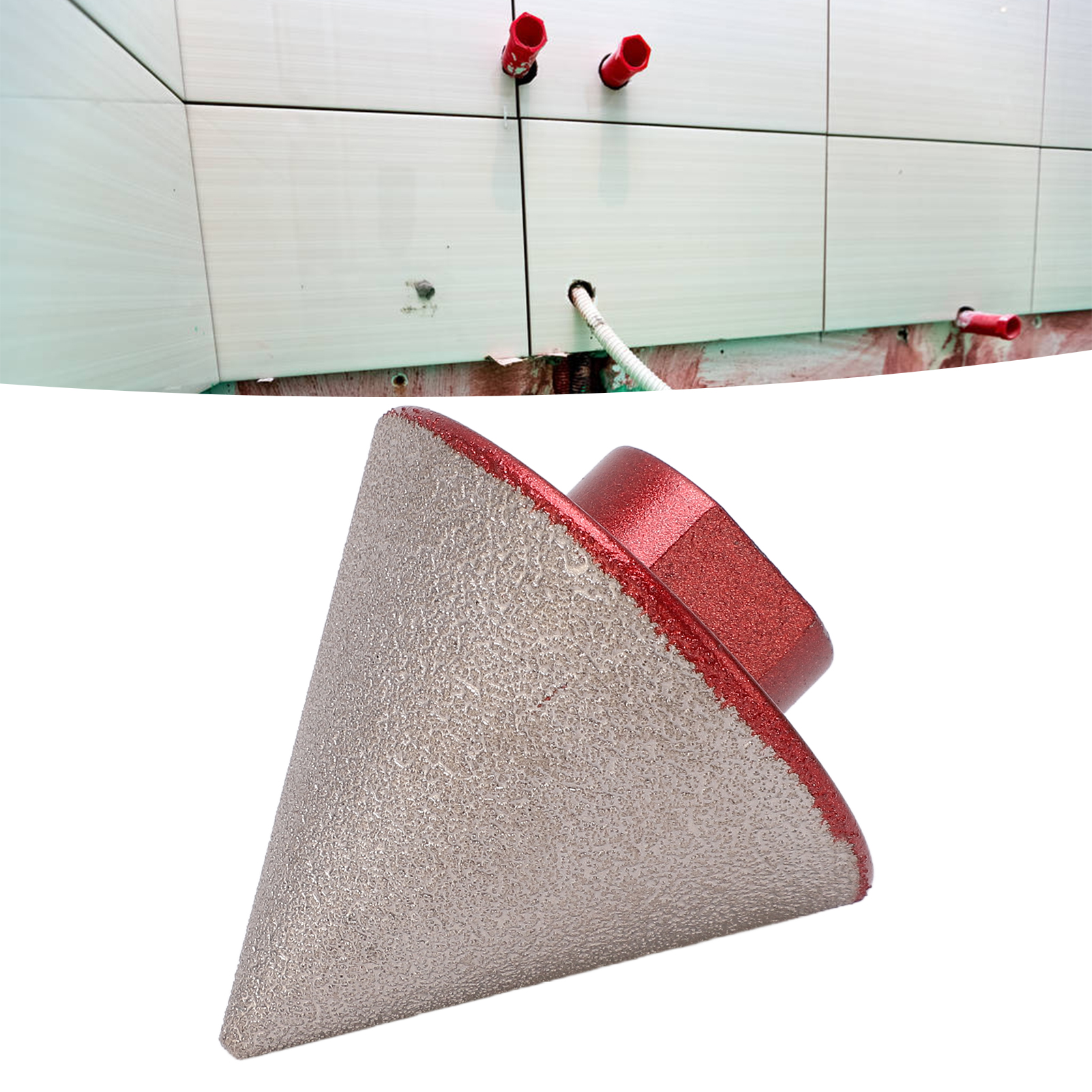 Aufweitbohrer Für Granit, Marmor, Fliesen Und Glas, 48-mm-gewinde, Diamantbohrer Für Winkelschleifer, 60°-kegelanfaswerkzeug, M14-metrikgewinde