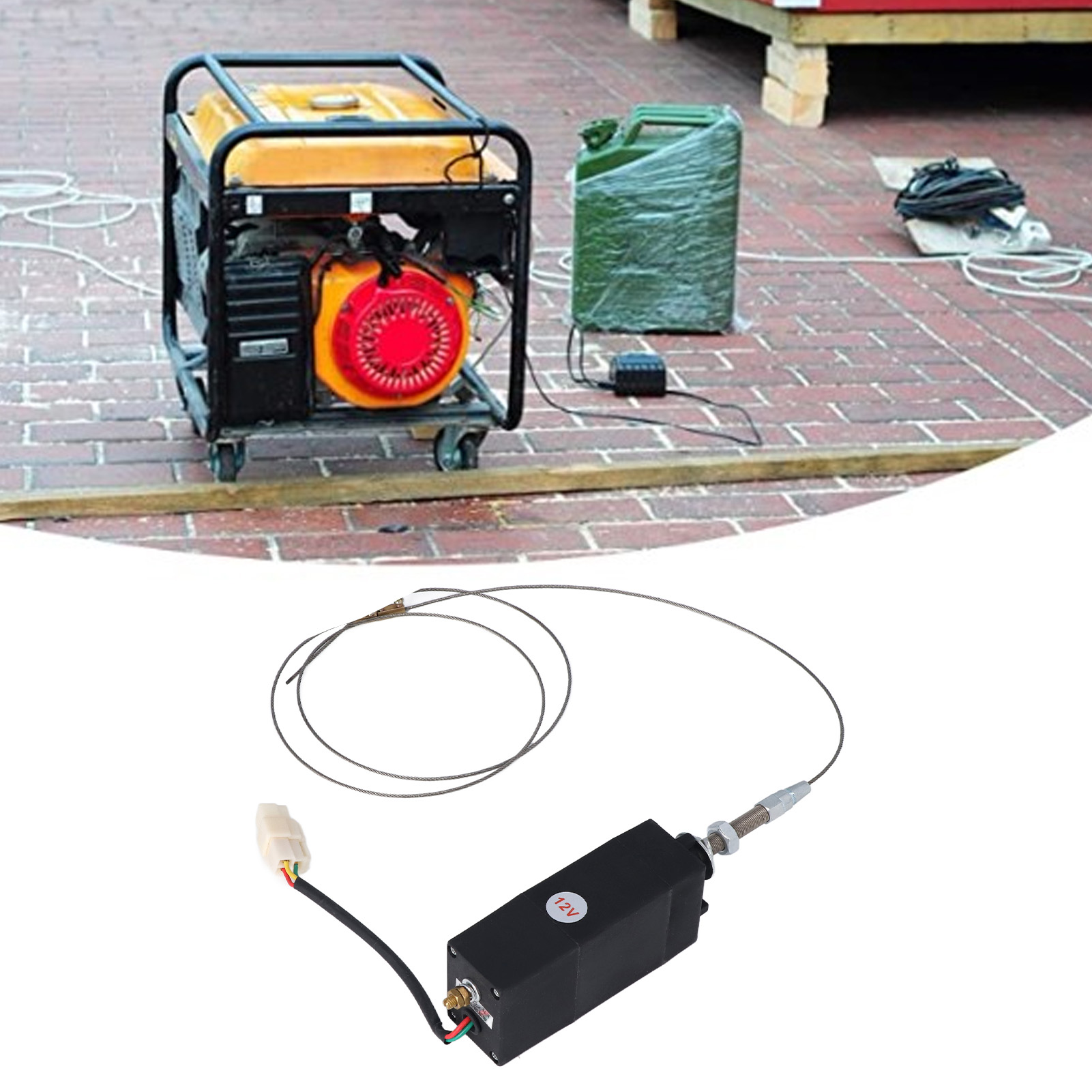 Hy-pl Dieselgenerator-set: Elektrischer Drehzahlregler, Not-aus-vorrichtung, Gashebelschalter, Drehzahlregler (dc12v)