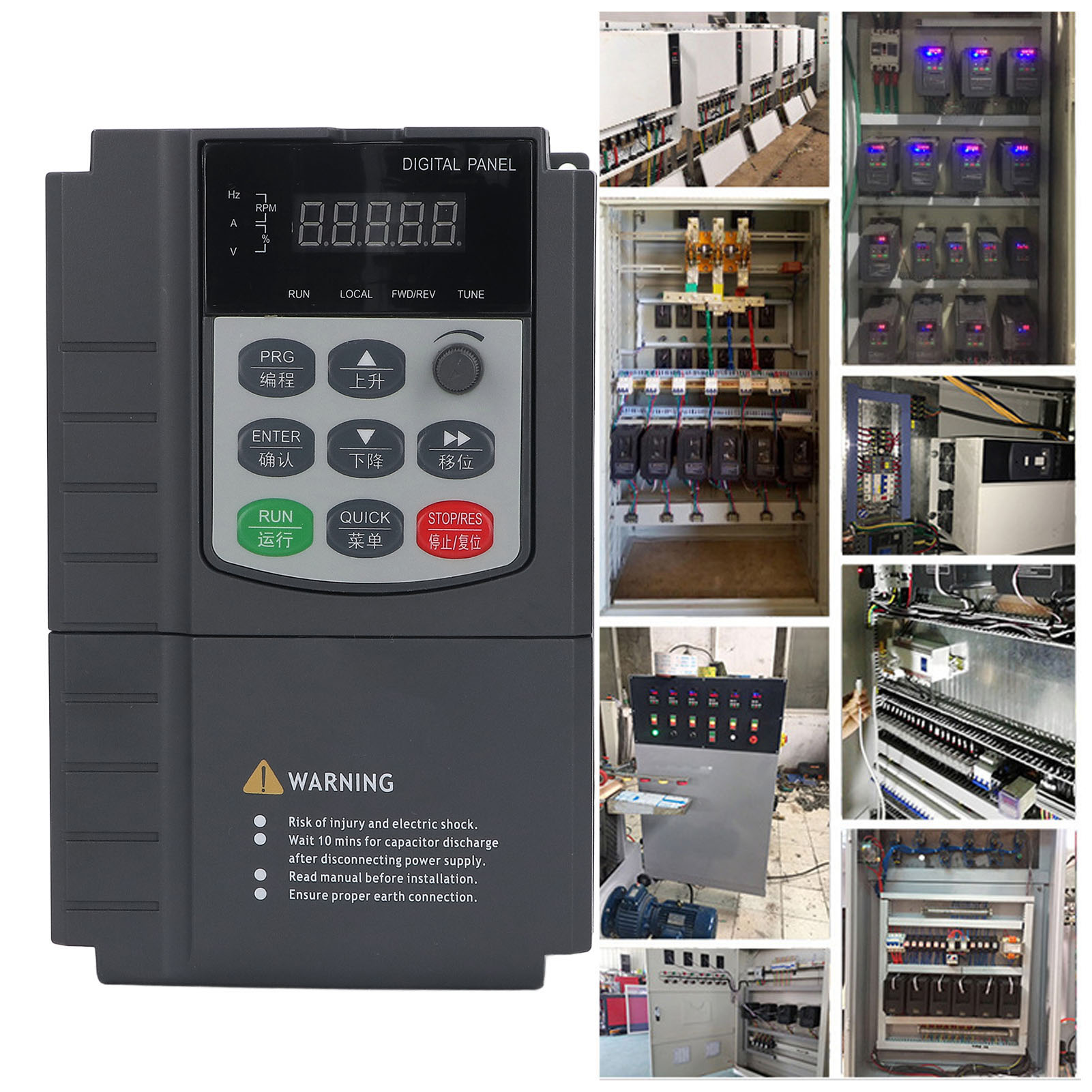 Tl-a200 Serie 380v Drehstrom-universal-drehzahlregler Für Ventilatoren, Wasserpumpen, Luftkompressoren Und Motoren (1,5 Kw)