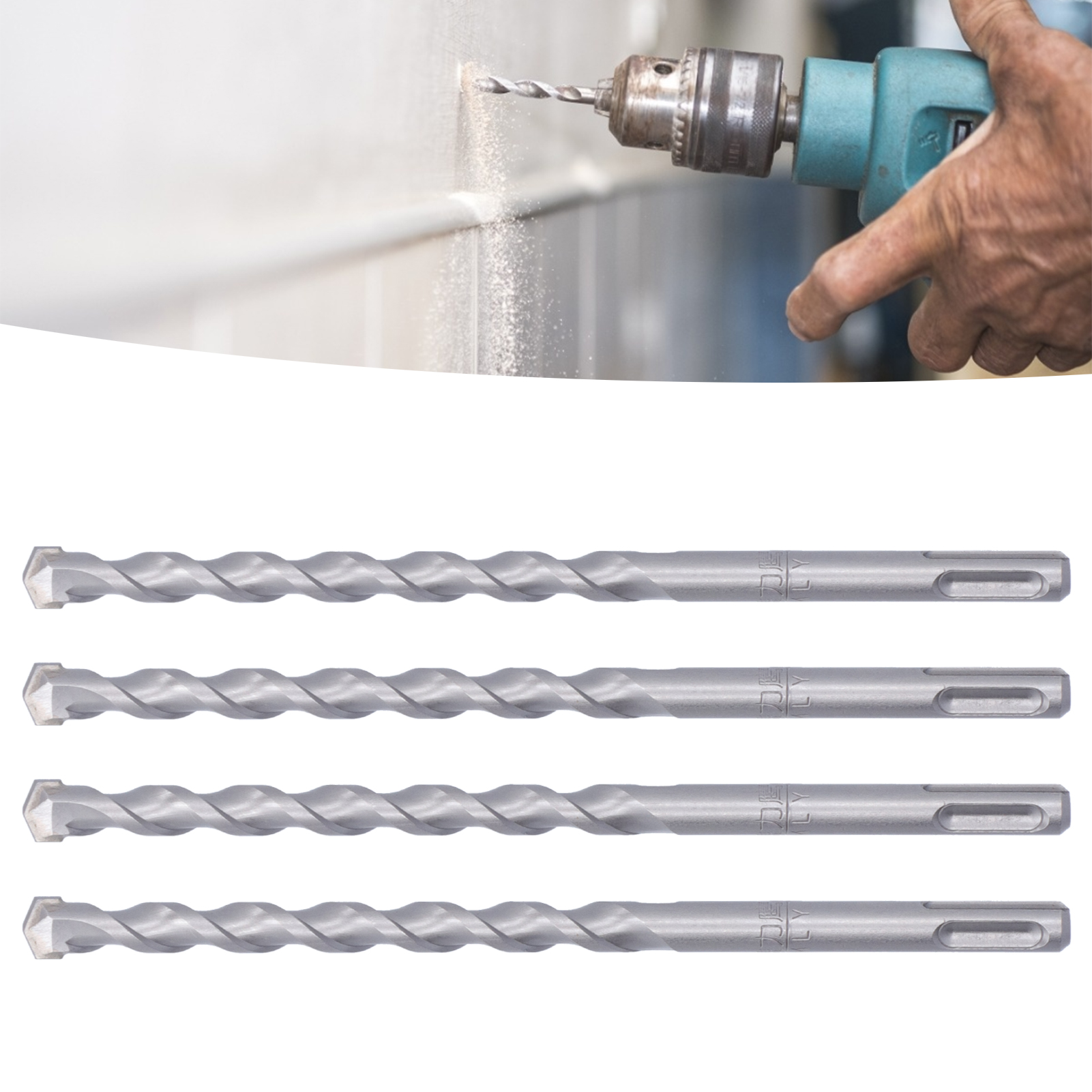Ich Verkaufe 4 Rundschaft-schlagbohrer, Aluminium-schlagbohrer, 12 X 200 Mm