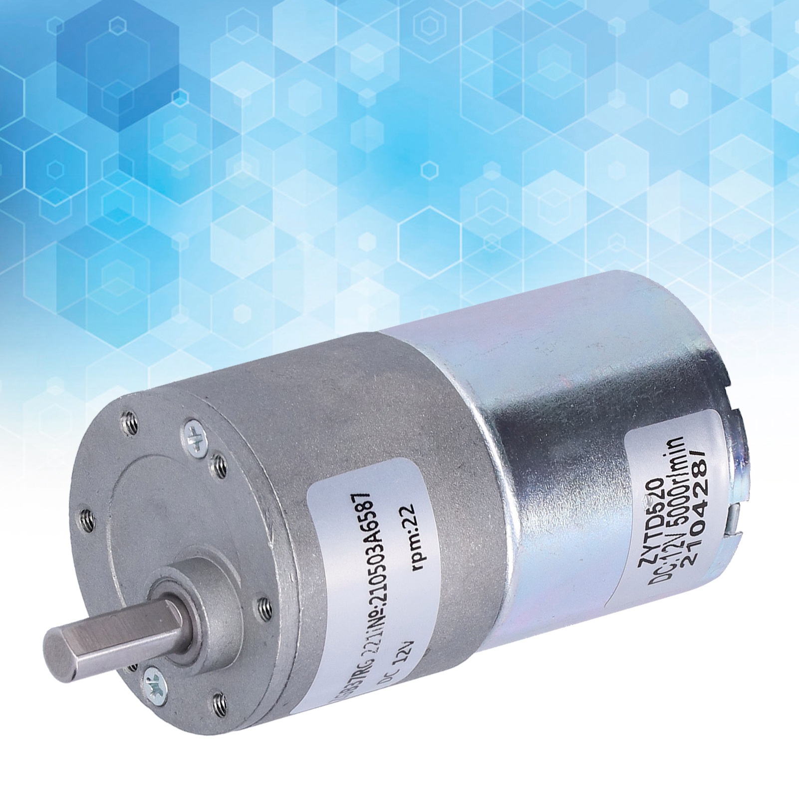 Zgb37rg 22r-12v Dc 12v Getriebemotor, Drehmomentstarker Mikrountersetzungs-elektromotor, Exzentrische Abtriebswelle, Getriebe Mit 37 Mm Durchmesser.