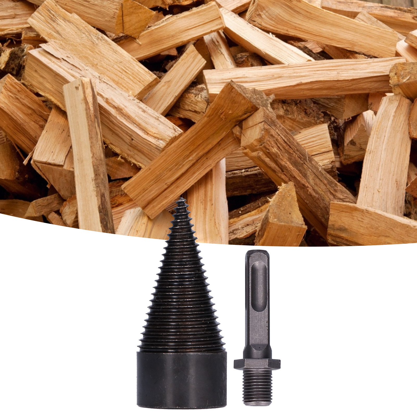 Holzspaltbohrer, Holzspaltkegel, Holzspaltwerkzeug, Vierkantgriff Æ42 Mm