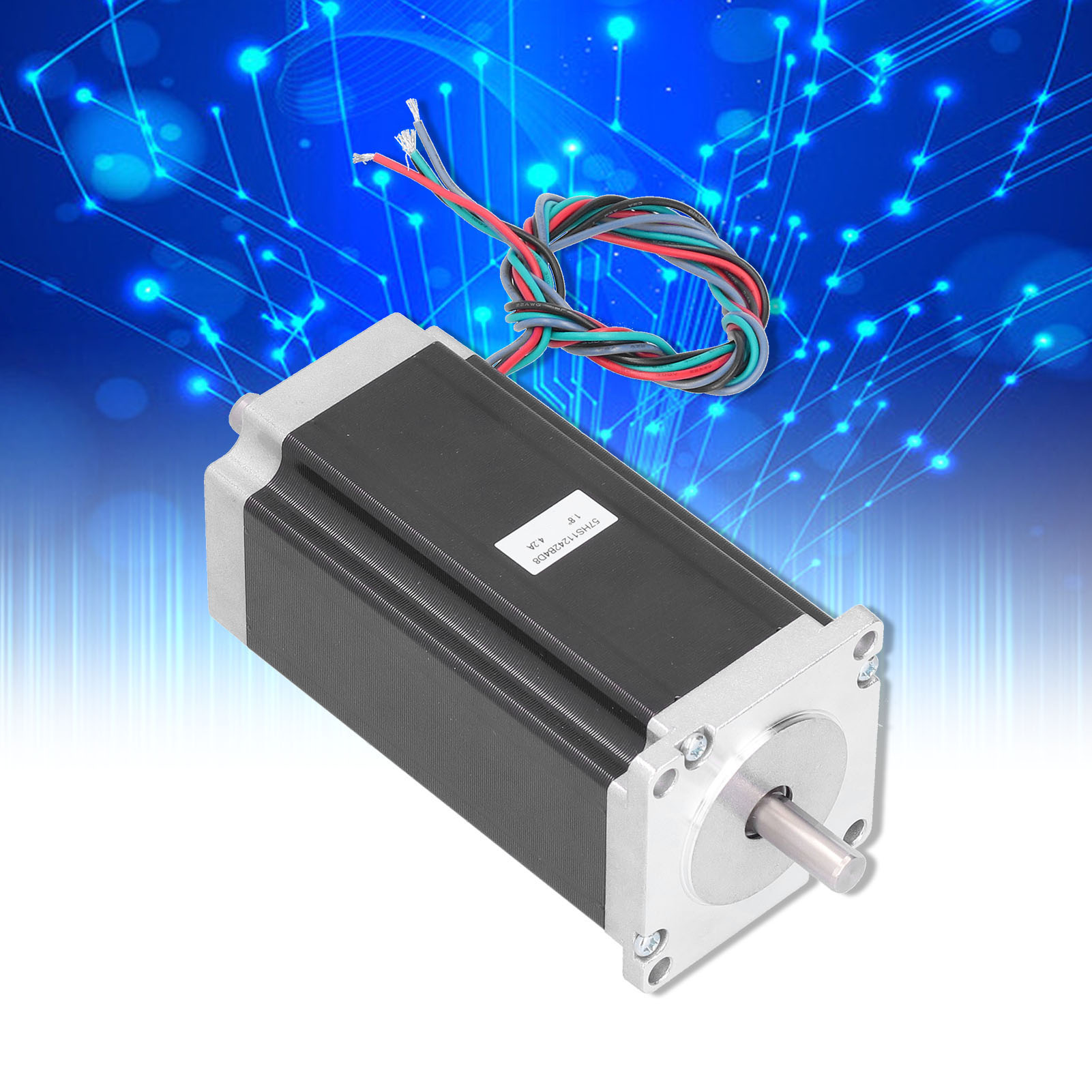 Schrittmotor 57, 4,2 A, 3 Nm, Länge 112 Mm, Welle 8 Mm, Für Cnc-fräsmaschine 57hs11242b4d8 Doppelachse.