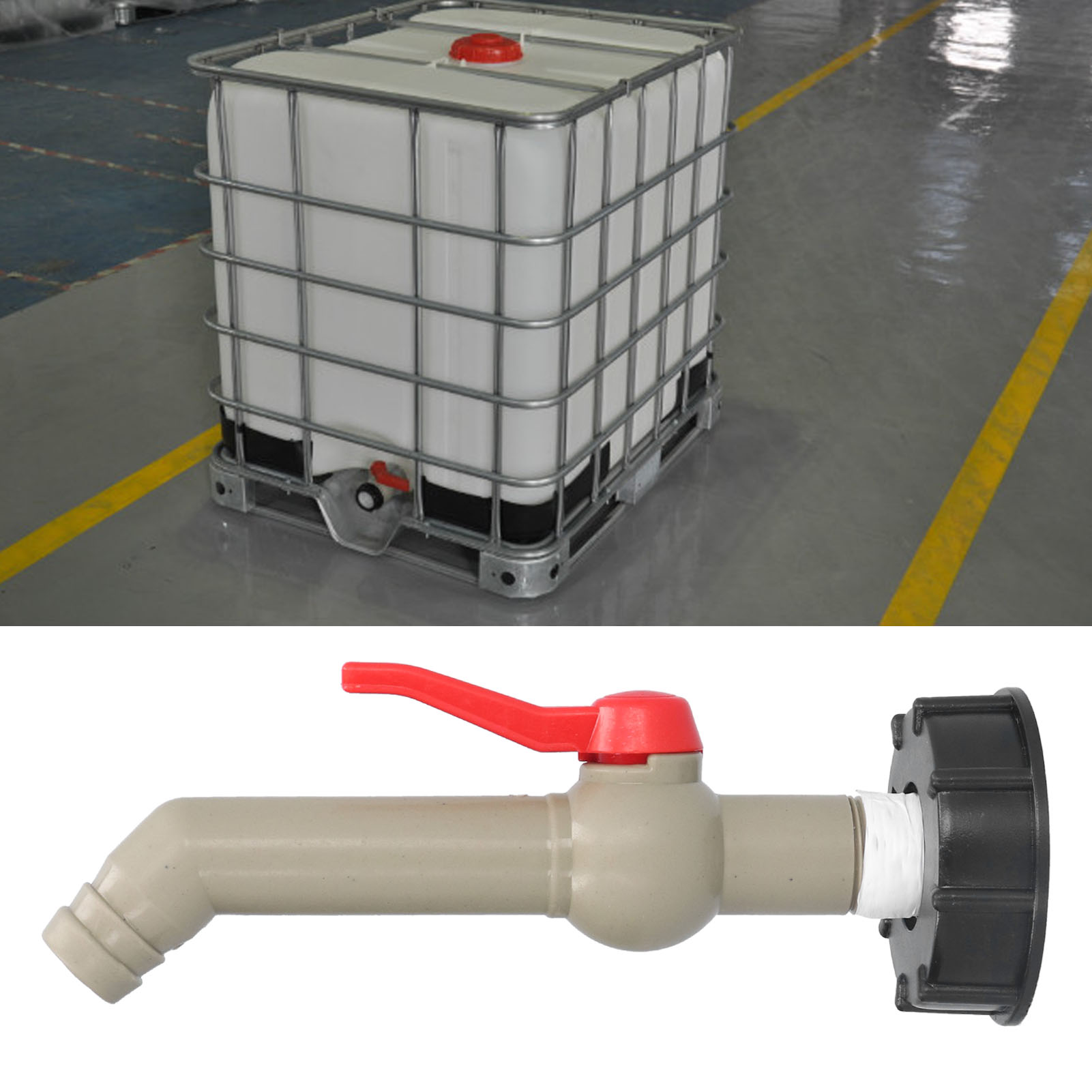45°-ibc-containeranschluss, 25-mm-ventil, Ibc-container-zapfhahnanschluss