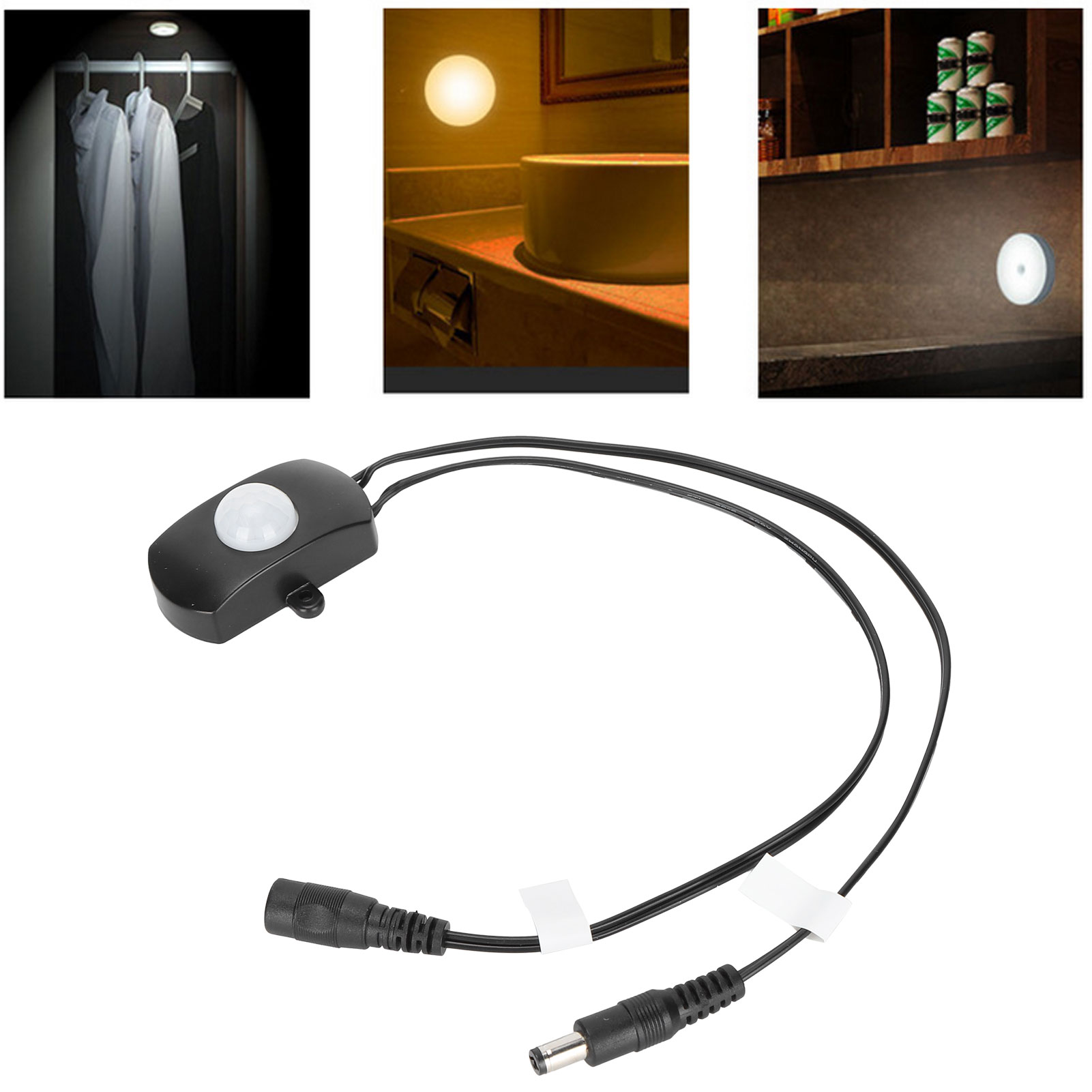 12-v-infrarotsensor-induktionsschalter, Anwesenheitserkennung, Möbelbeleuchtung, Schrankbeleuchtung, Induktionsschalterkabel