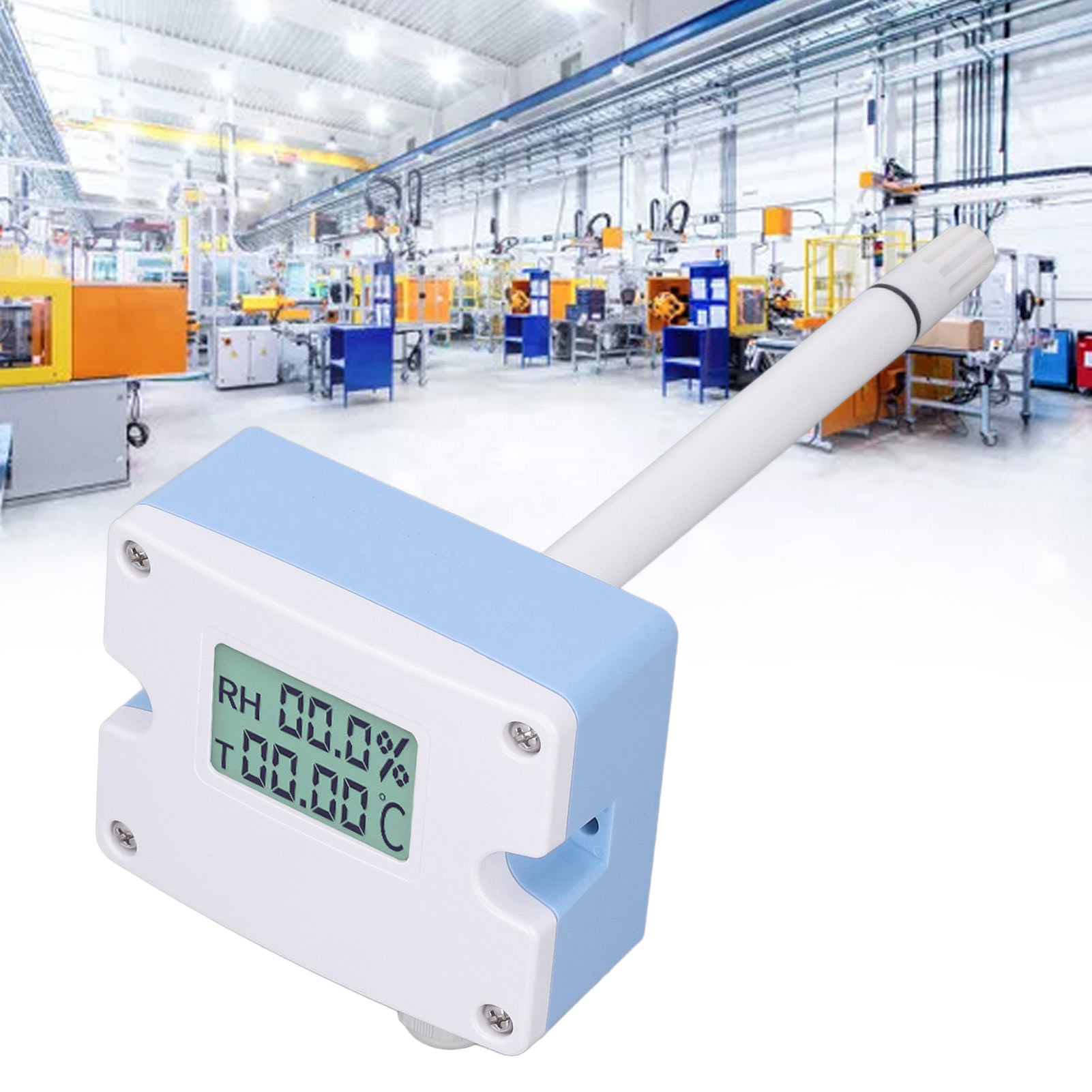 Temperaturtransmitter In Kabelkanalbauweise Mit Rs485-ausgang Und Display.