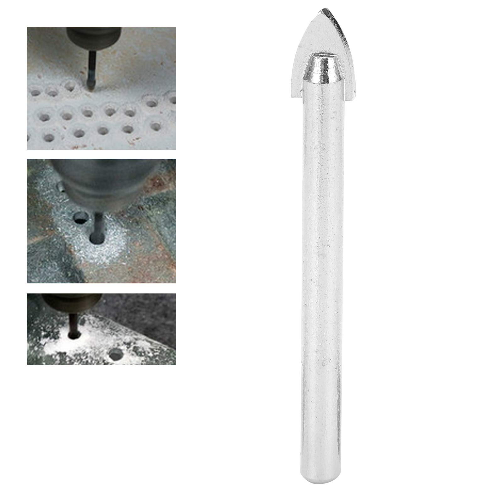 Dreieckige Industrie-legierungsbohrer 3-4-5-6-8-10-12 Mm Für Marmor, Glas, Keramik Und Keramikfliesen, 10 Mm.