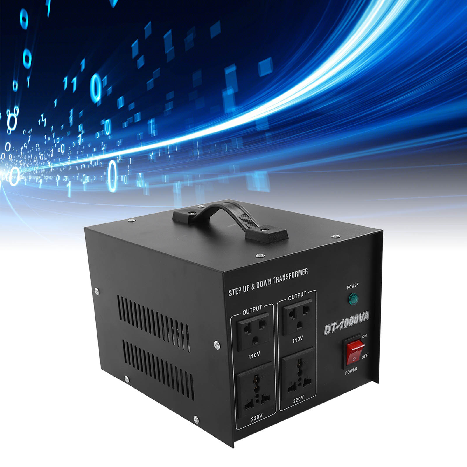 Dt-1000va 1000w Leistungstransformator, 110v Auf 220v Aufwärtstransformator, 220v Auf 110v Abwärtstransformator, Europäischer Standardstecker, 110v/220v