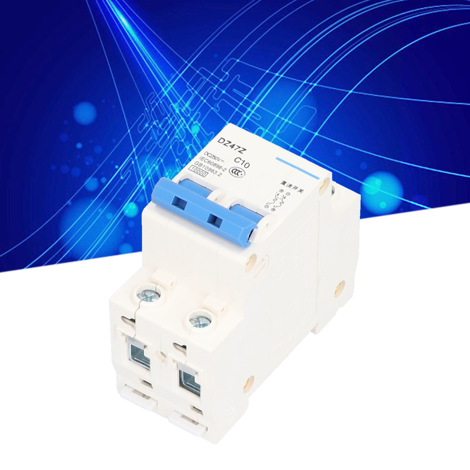 Miniatur-gleichstrom-leistungsschalter Für Niederspannung 2p 250 V Dz47z 10 A