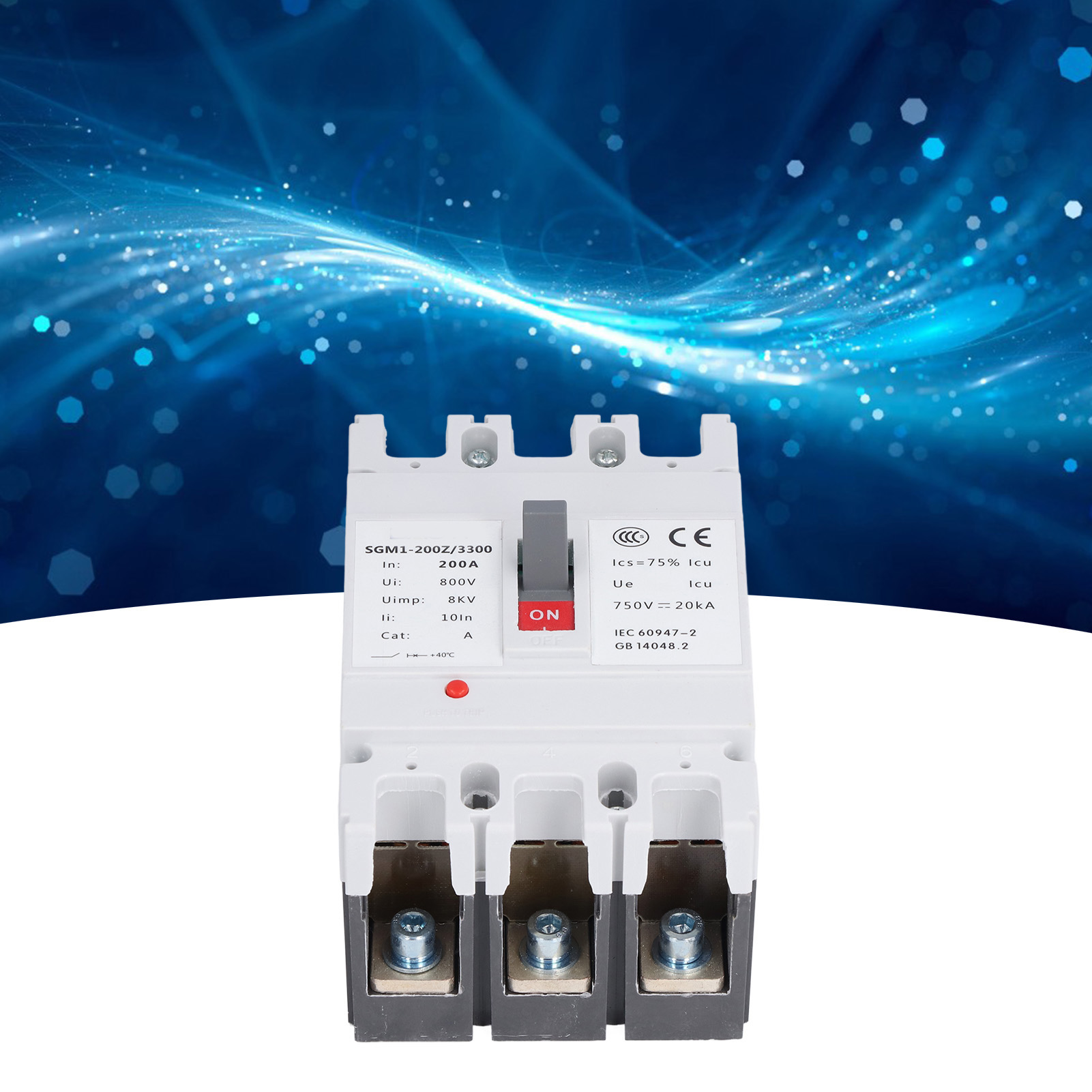 750v Dc Dreiphasiger Kompaktleistungsschalter (mccb), Hauptschalter Für Solarmodul, 200a Batterieschutzschalter, Überlasttrennschalter.
