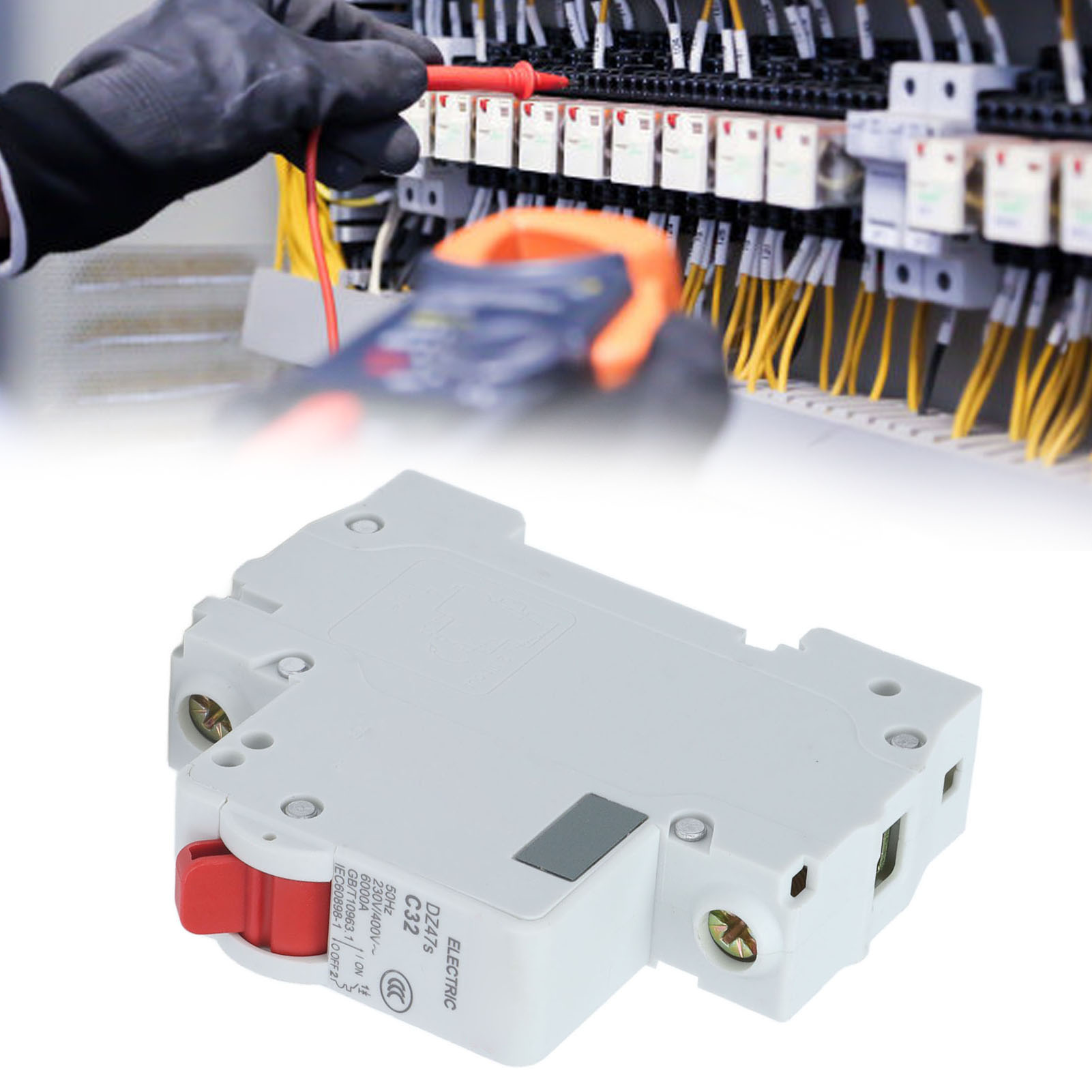 Leitungsschutzschalter Dz47s C32 1p 32 A, Din-schienenmontage, Niederspannung 230 V/400 V, Abschaltvermögen 6000 A