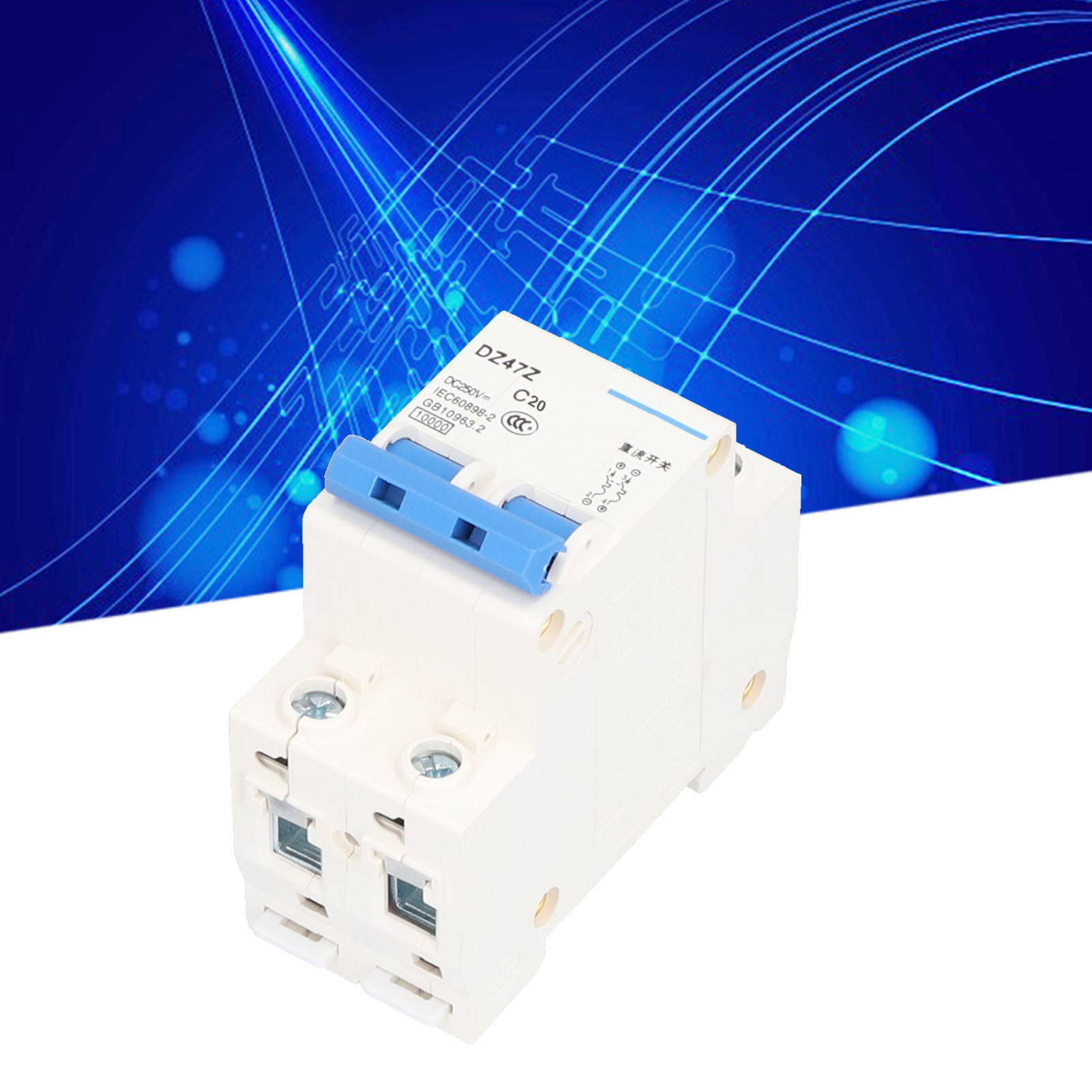 Miniatur-gleichstrom-leistungsschalter Für Niederspannung 2p 250 V Dz47z 20 A