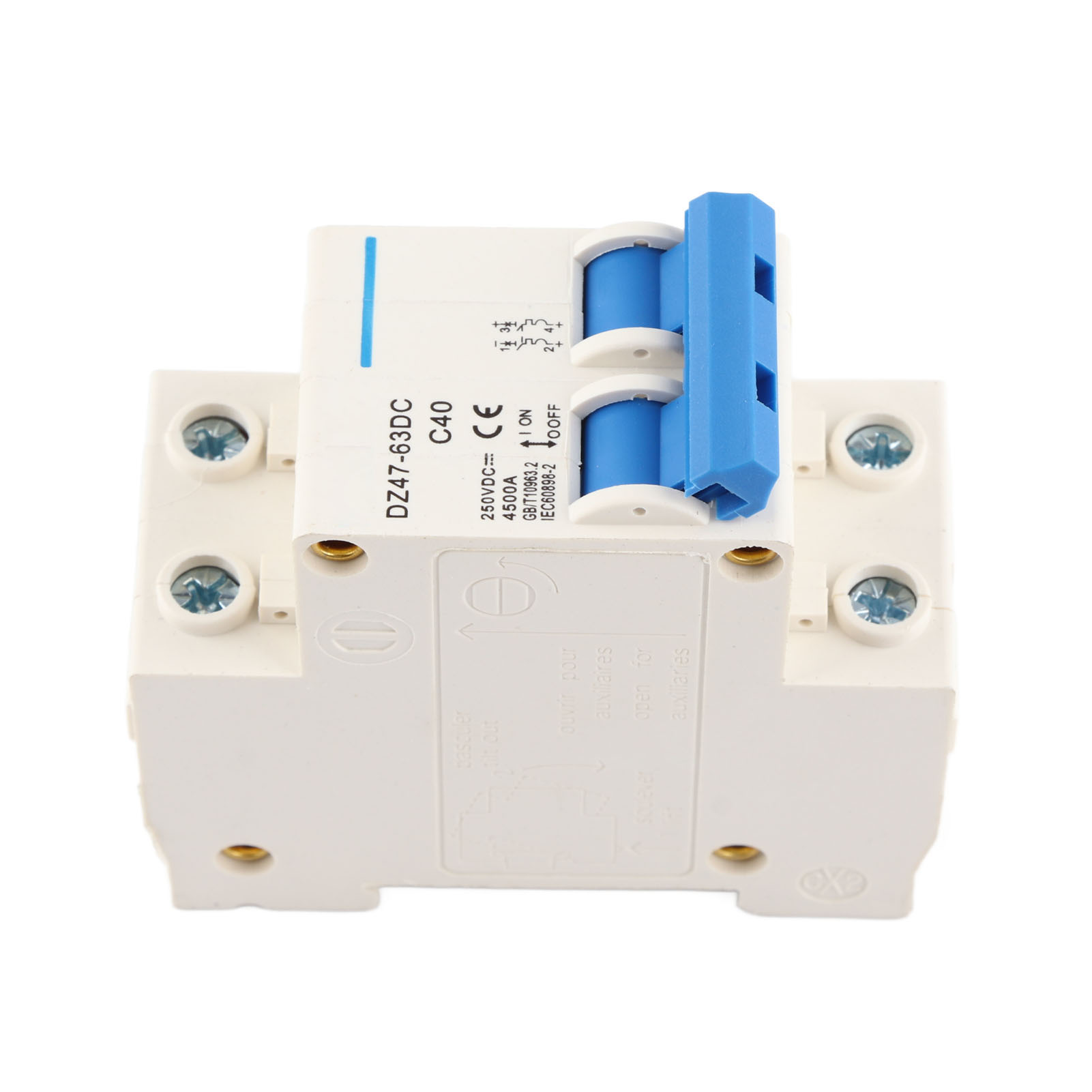 Miniatur-gleichstrom-leistungsschalter Für Niederspannung 2p 250 V Dz47z 40 A