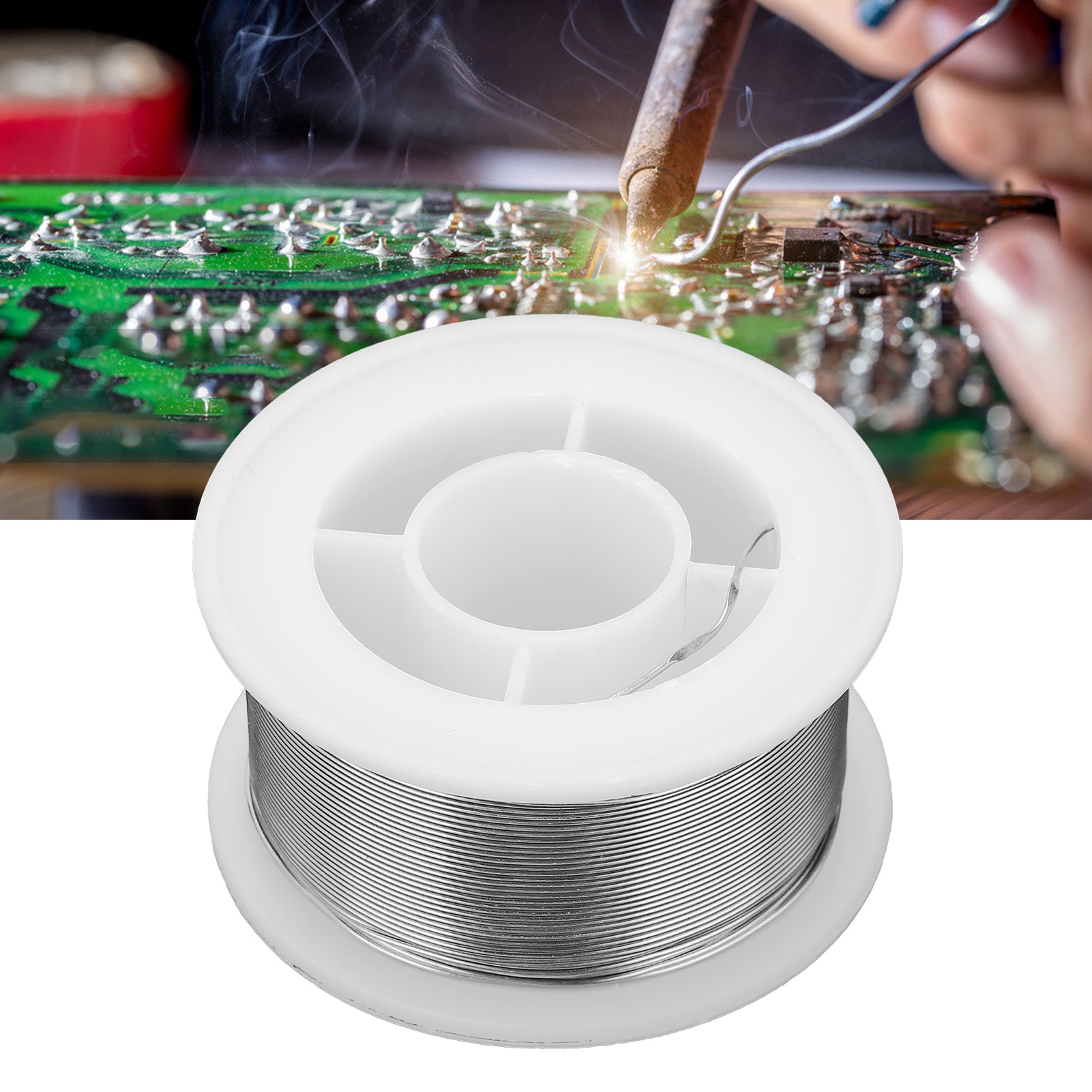 Zinn-blei-draht 60-40, Kolophoniumgehalt: 1,8 %, Drahtdurchmesser: 0,6 Mm, 100 G
