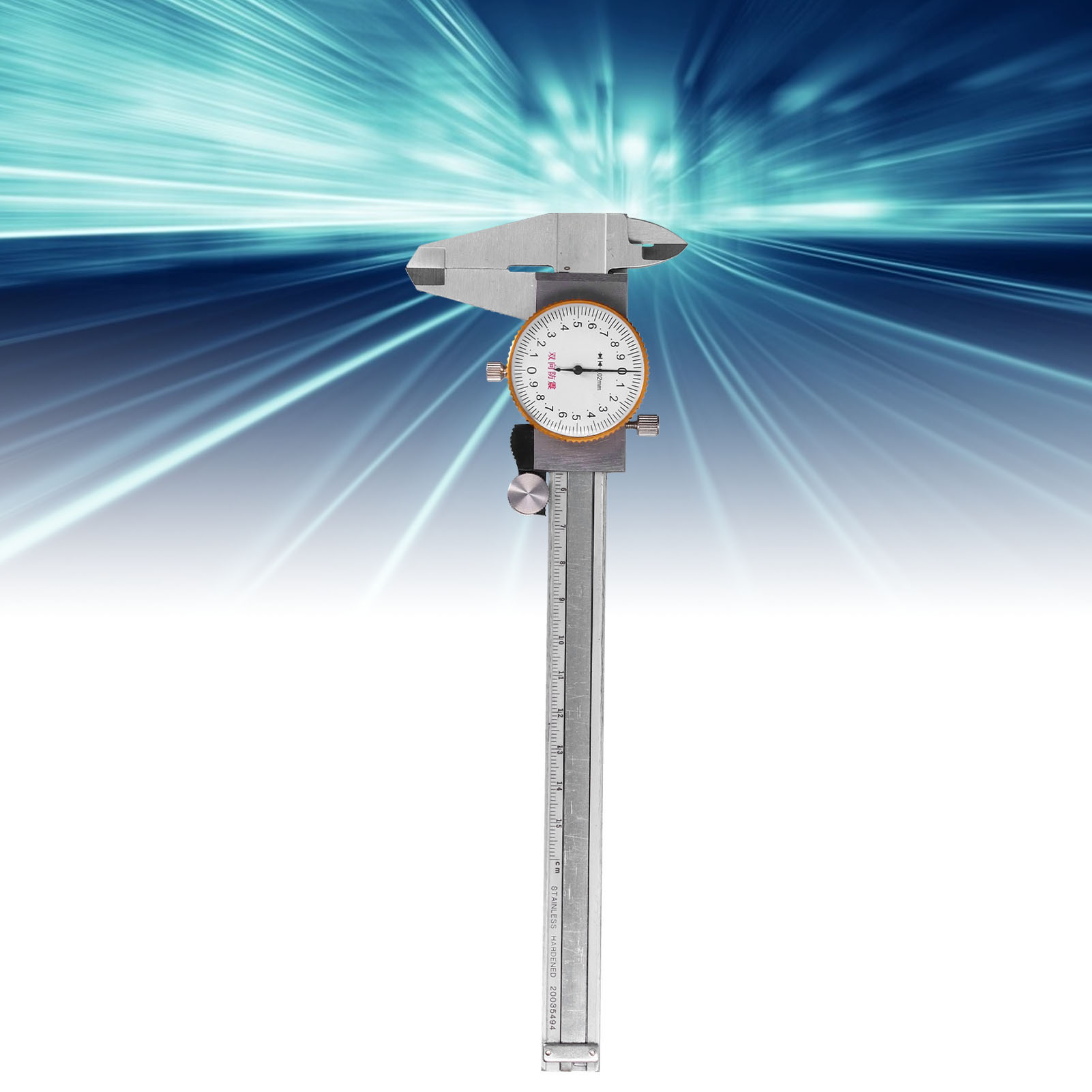 Stoßfester, Bidirektionaler Messschieber 0–150 Mm Mit Messuhr Und 0,02 Mm Auflösung