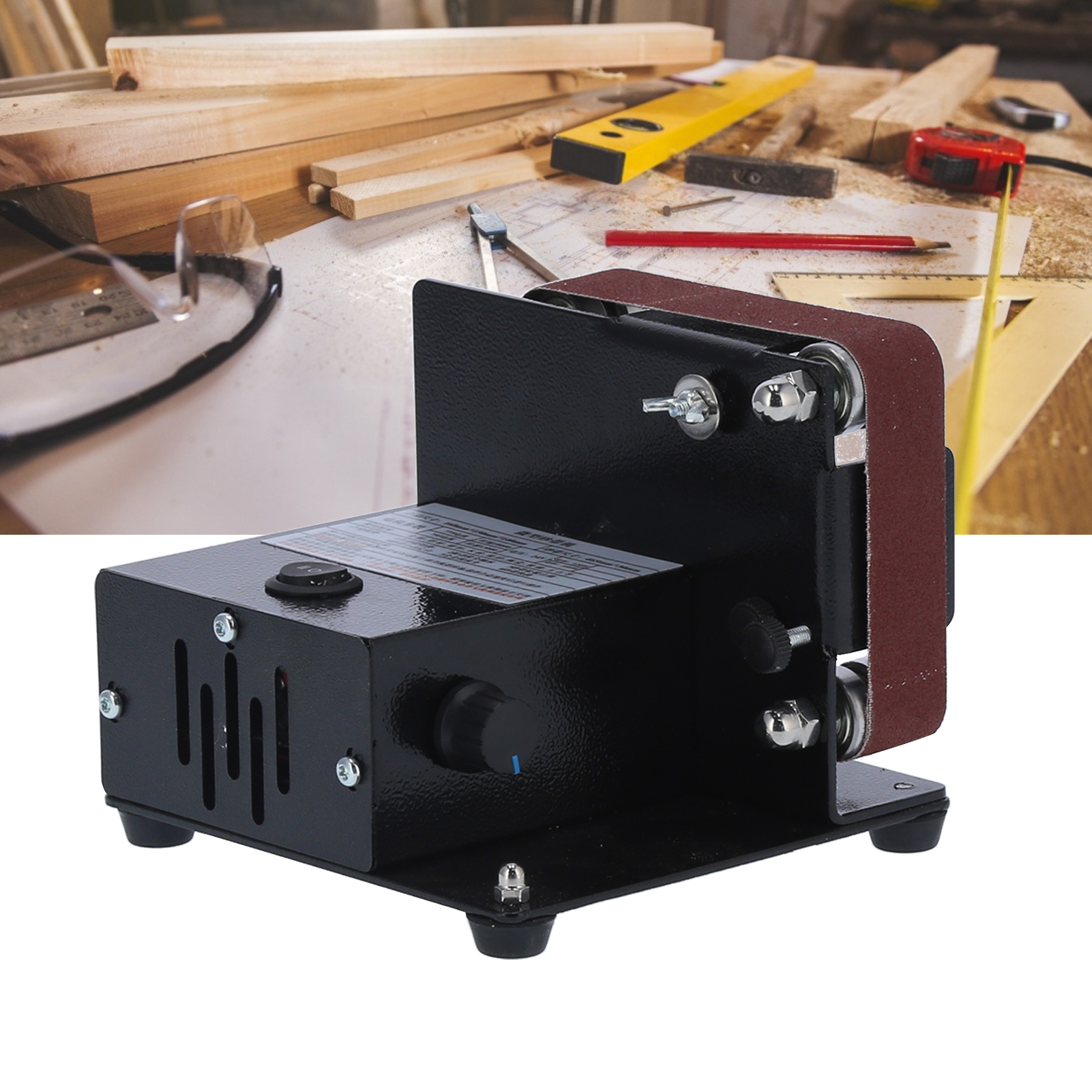 Mini-bandschleifer, Messerschärfer, Poliermaschine Für Die Werkbank, 24 V Gleichstrom