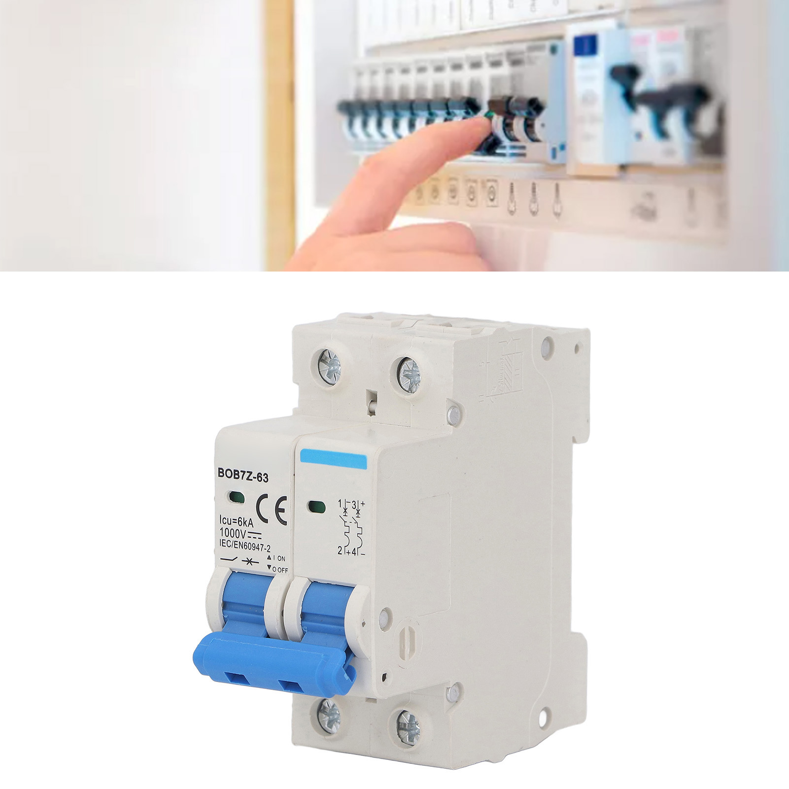 Dc 1000v 6ka Photovoltaik-leistungsschalter Bob7z-63c16