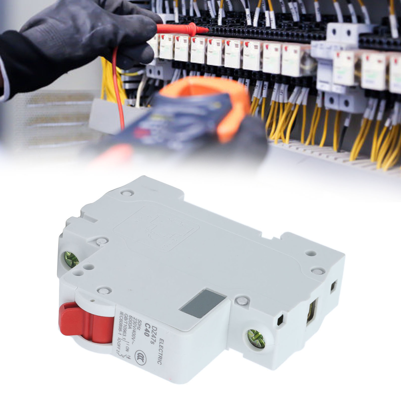 Leitungsschutzschalter Dz47s C40 1p 40 A, Din-schienenmontage, Niederspannung 230 V/400 V, Abschaltvermögen 6000 A