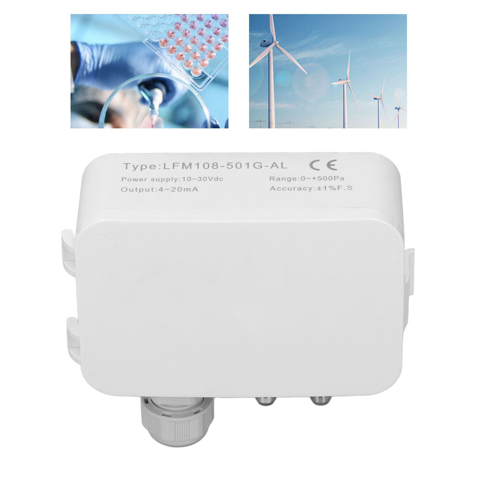 Miniatur-differenzdrucktransmitter Lfm108-501g-al Für Reinraum-klimaanlagenfilter
