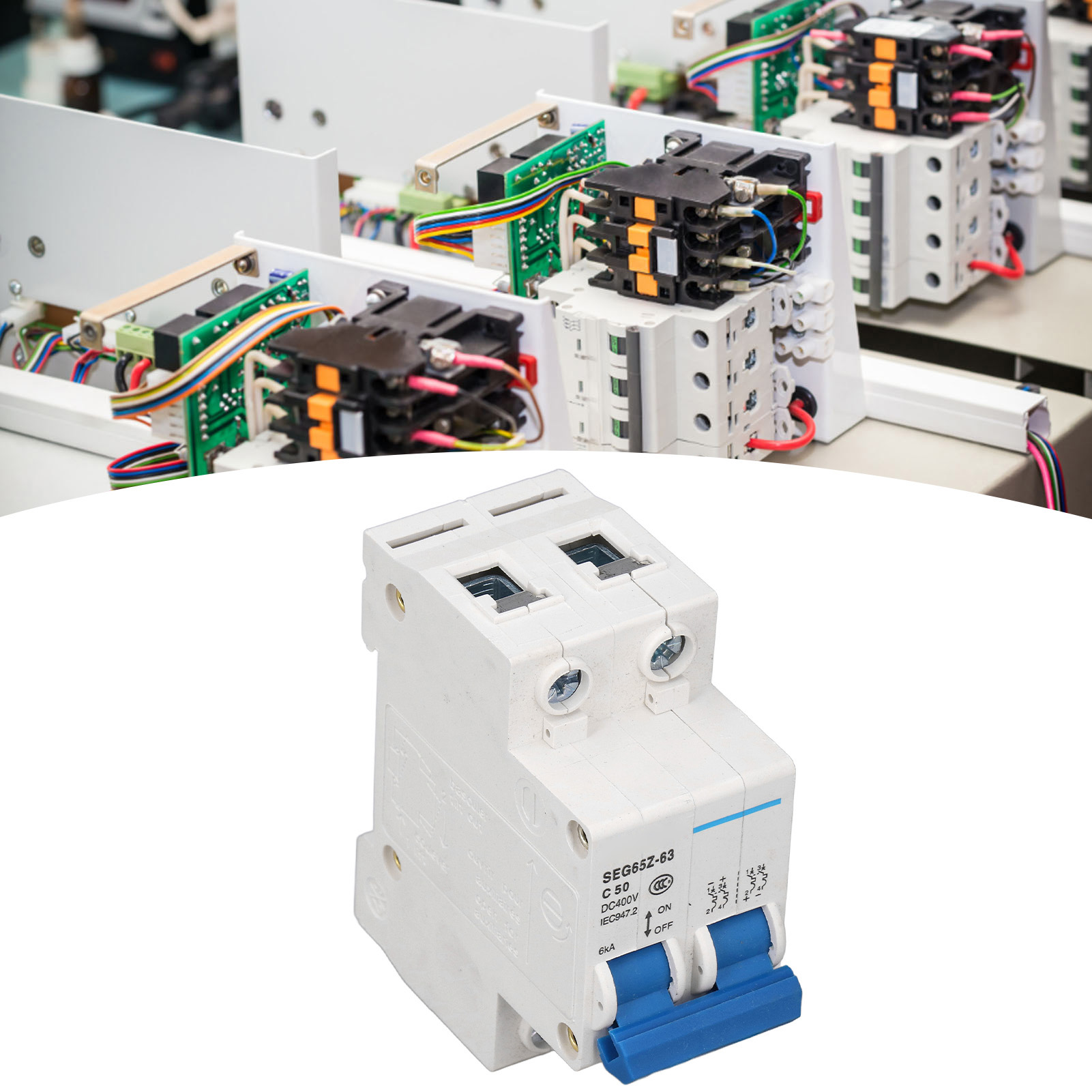 400-v-dc-photovoltaik-leistungsschalter, 6-ka-2-poliger Luftschalter, Seg65z-63c50